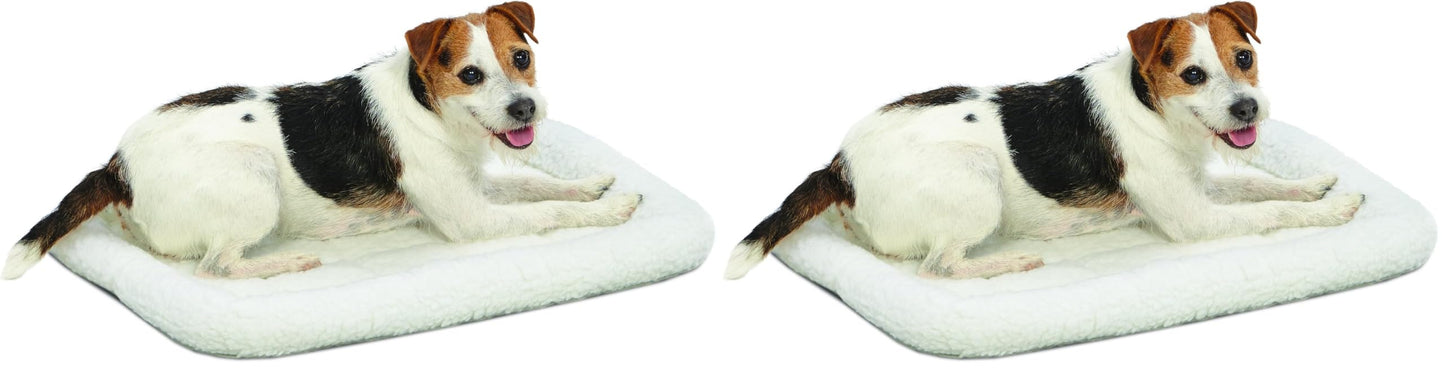 MidWest Homes for Pets QuietTime XXS Dog Bed – Cinnamon Faux Fur Bolster, Ultra-Soft and Machine Washable, Fits 18-Inch Crates and Carriers, for Small Dogs and Cats