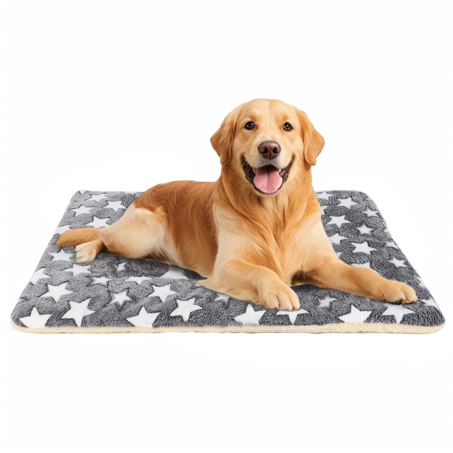 Dog Bed mat Pet mat Dog Box mat Machine Washable Grey (33x23x1.5in)