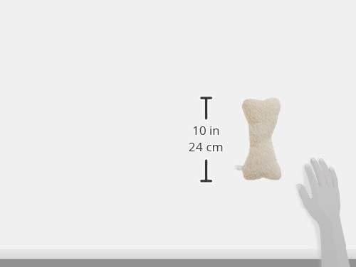 SPOT 9in Vermont Style Fleece Bone Dog Toy – Soft Comfort Plushie for Medium Dogs & Puppies – Built-in Squeaker – No Plastic Parts – Safe for Light Chewers – Cuddly & Calming Pet Toy