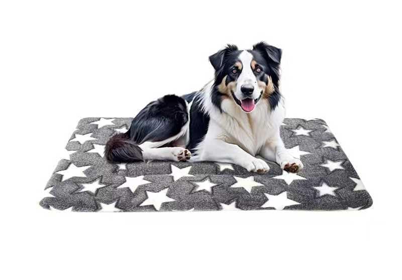 Dog Bed mat Pet mat Dog Box mat Machine Washable Grey (33x23x1.5in)