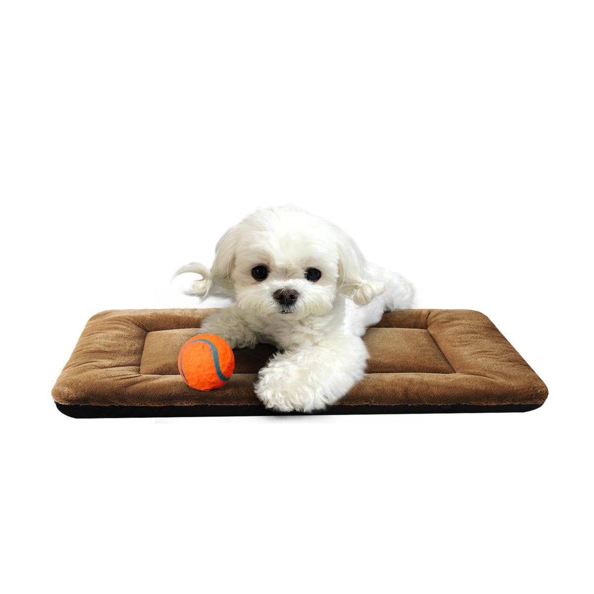 Dog Beds Crate Pad for Medium/Large Dogs Fit Metal,Ultra Soft, Washable & Anti-Slip Kennel Pad for Dogs Cozy Sleeping Mat,Gray 36inch