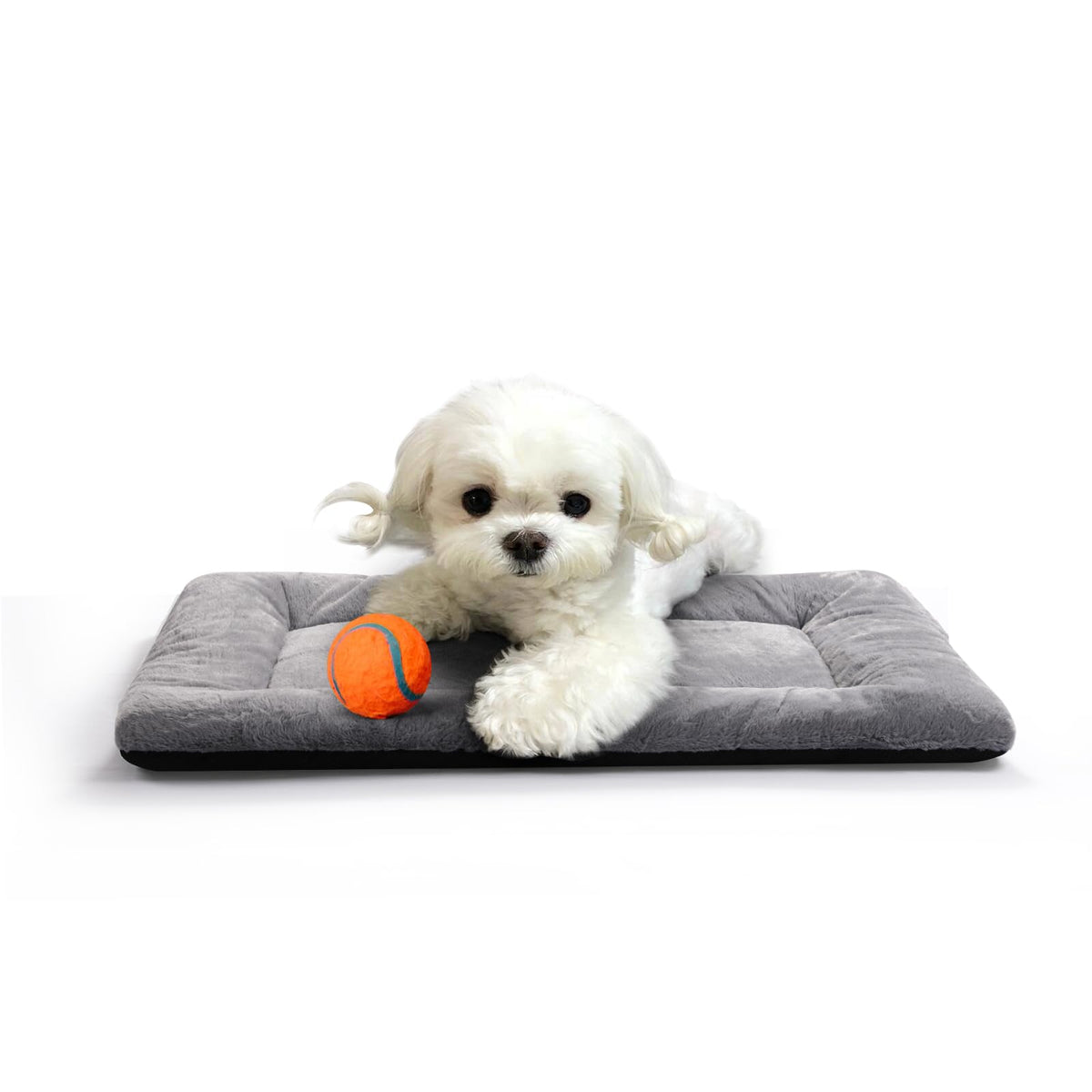 Dog Beds Crate Pad for Medium/Large Dogs Fit Metal,Ultra Soft, Washable & Anti-Slip Kennel Pad for Dogs Cozy Sleeping Mat,Gray 36inch