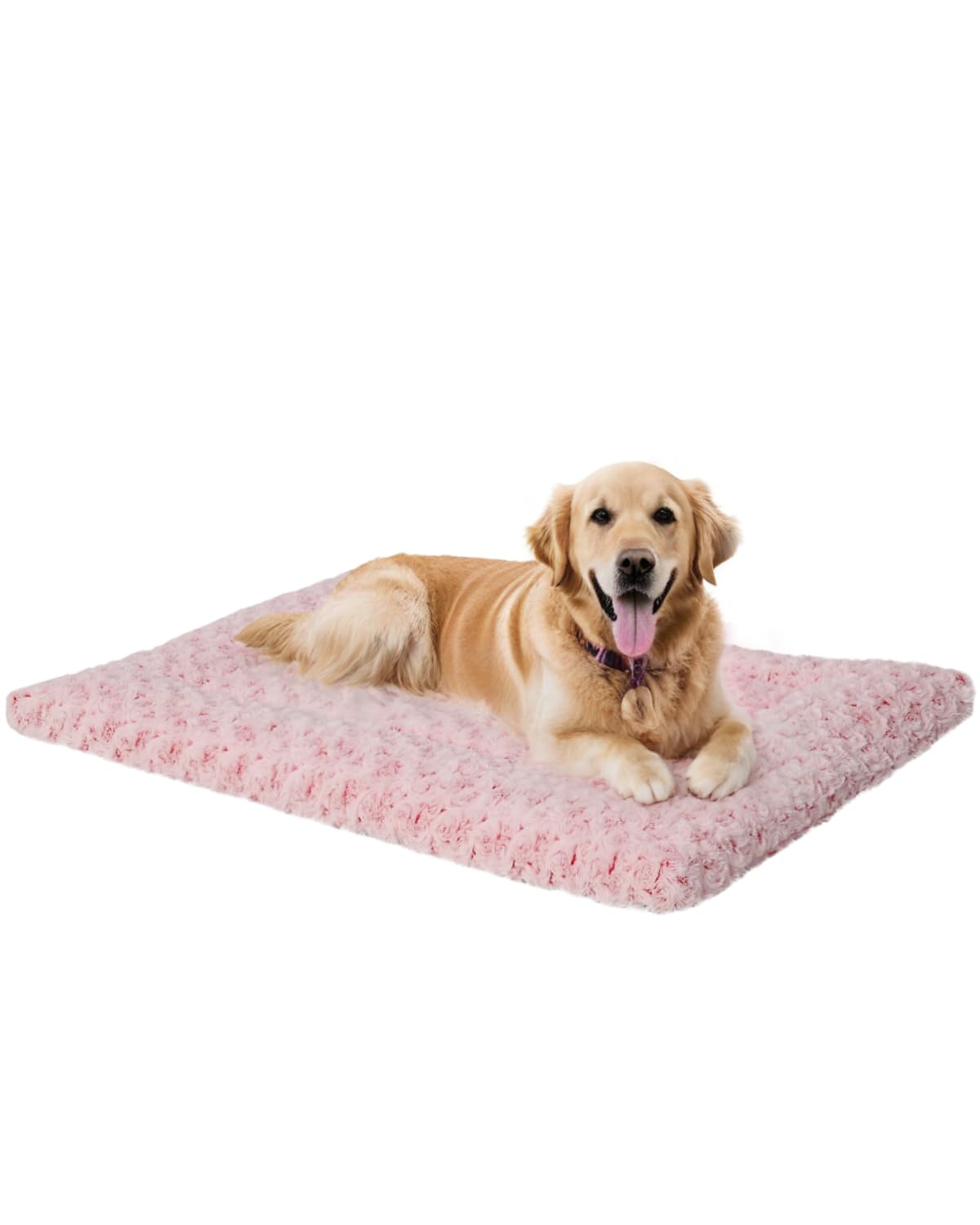 Washable Dog Bed Mat Ultra Soft Dog Crate Pad Comfy Fluffy Pet Kennel Beds Sleeping Mattress for Large Jumbo Medium Small Dogs Grey
