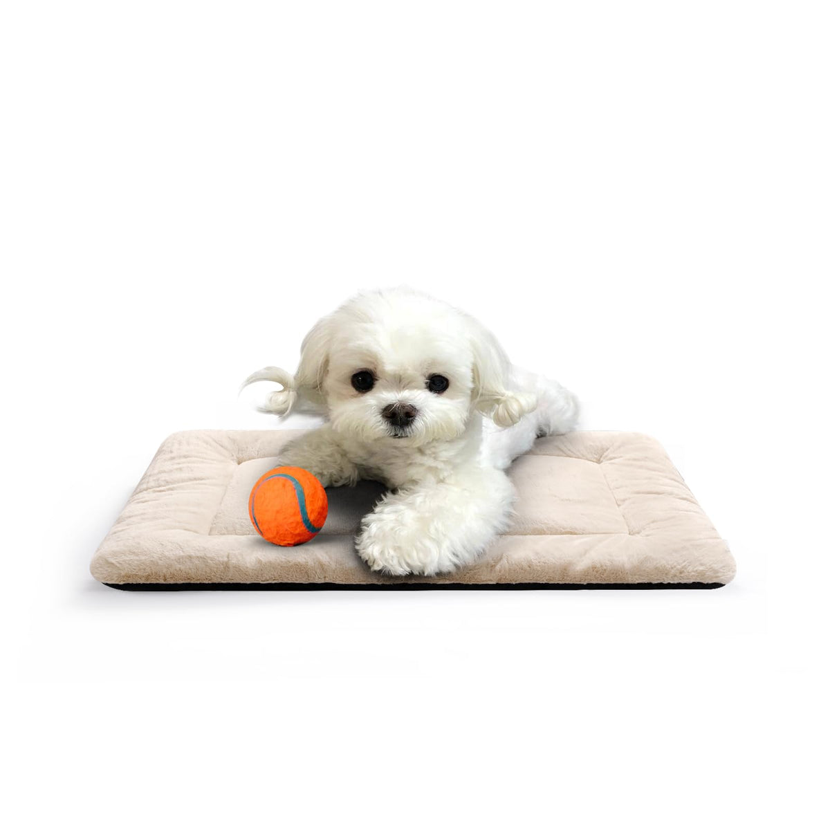 Dog Beds Crate Pad for Medium/Large Dogs Fit Metal,Ultra Soft, Washable & Anti-Slip Kennel Pad for Dogs Cozy Sleeping Mat,Gray 36inch