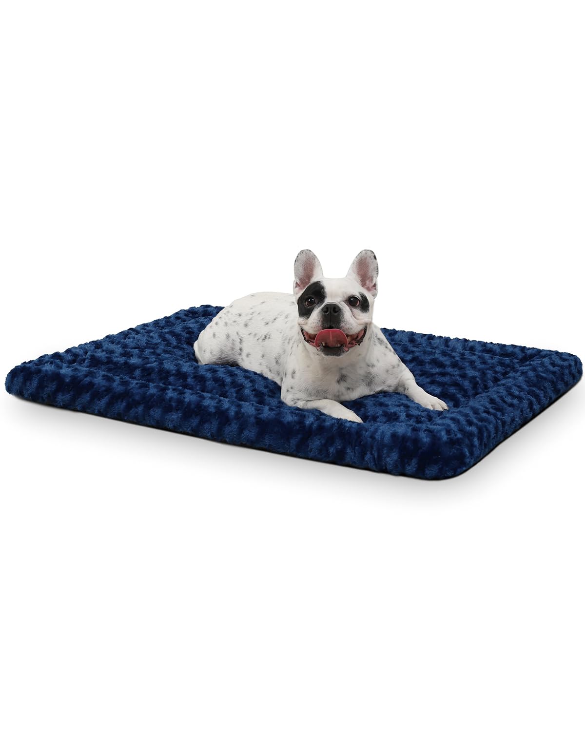 Washable Dog Bed Mat Ultra Soft Dog Crate Pad Comfy Fluffy Pet Kennel Beds Sleeping Mattress for Large Jumbo Medium Small Dogs Grey