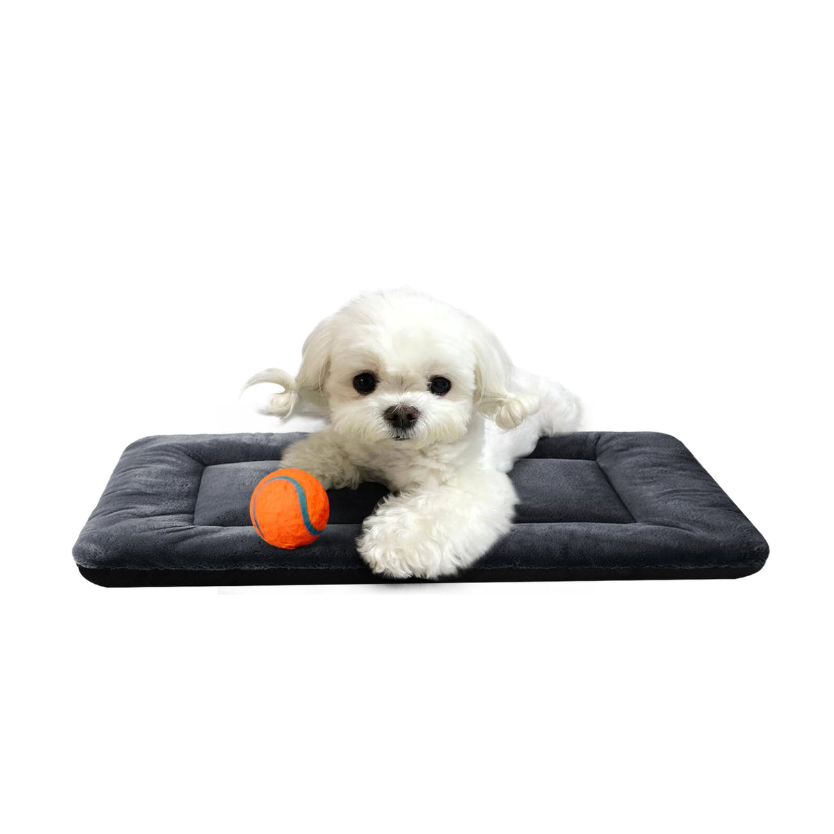 Dog Beds Crate Pad for Medium/Large Dogs Fit Metal,Ultra Soft, Washable & Anti-Slip Kennel Pad for Dogs Cozy Sleeping Mat,Gray 36inch