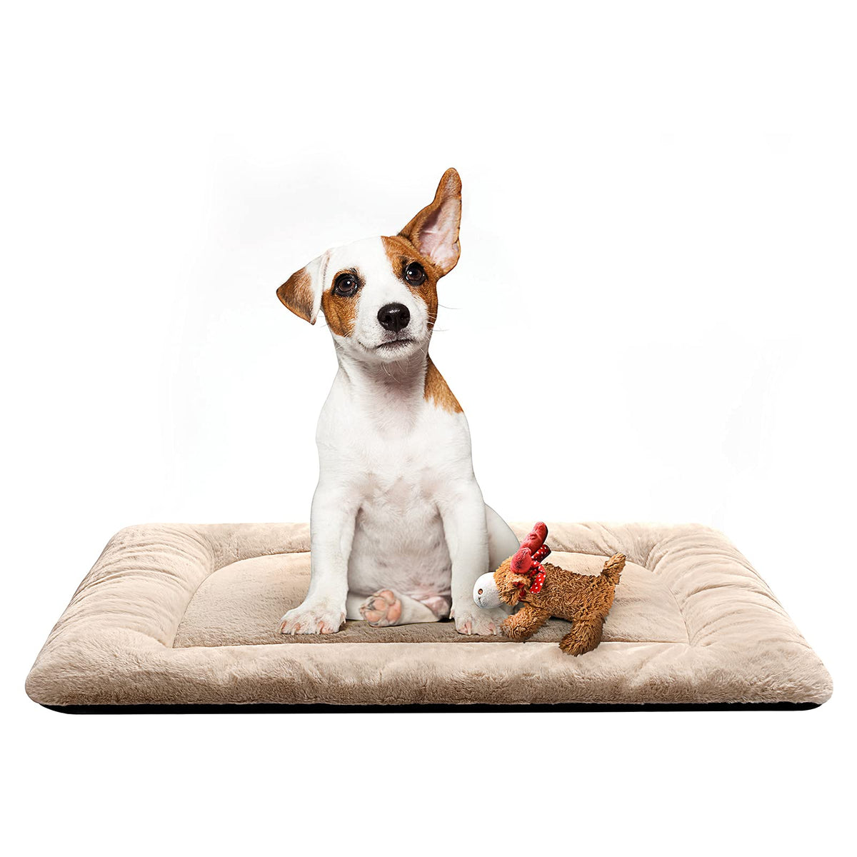 Dog Beds Crate Pad for Medium/Large Dogs Fit Metal,Ultra Soft, Washable & Anti-Slip Kennel Pad for Dogs Cozy Sleeping Mat,Gray 36inch