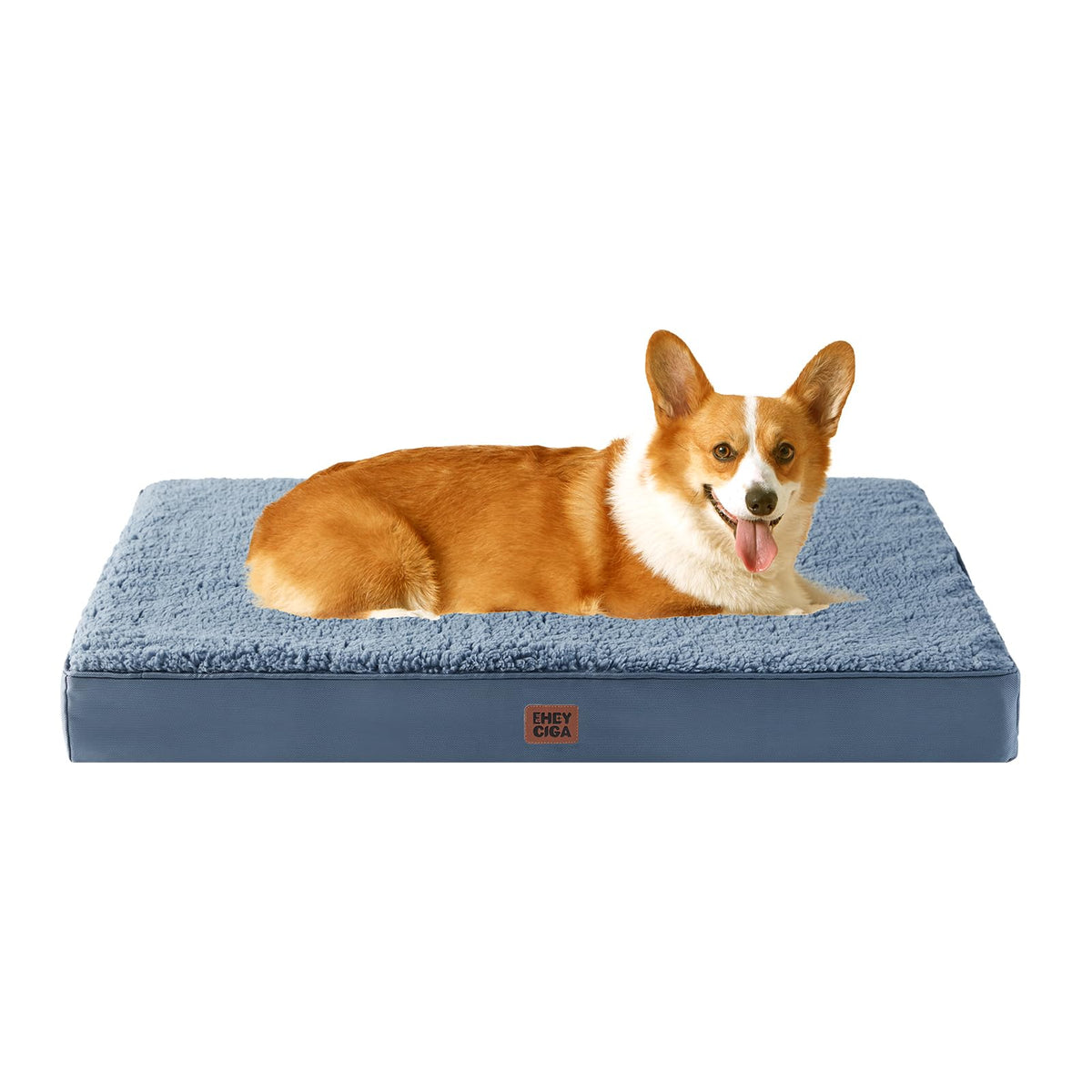 EHEYCIGA Orthopedic XL Dog Beds for Extra Large Dogs with Removable Washable Cover for Crate, Grey, 41x27