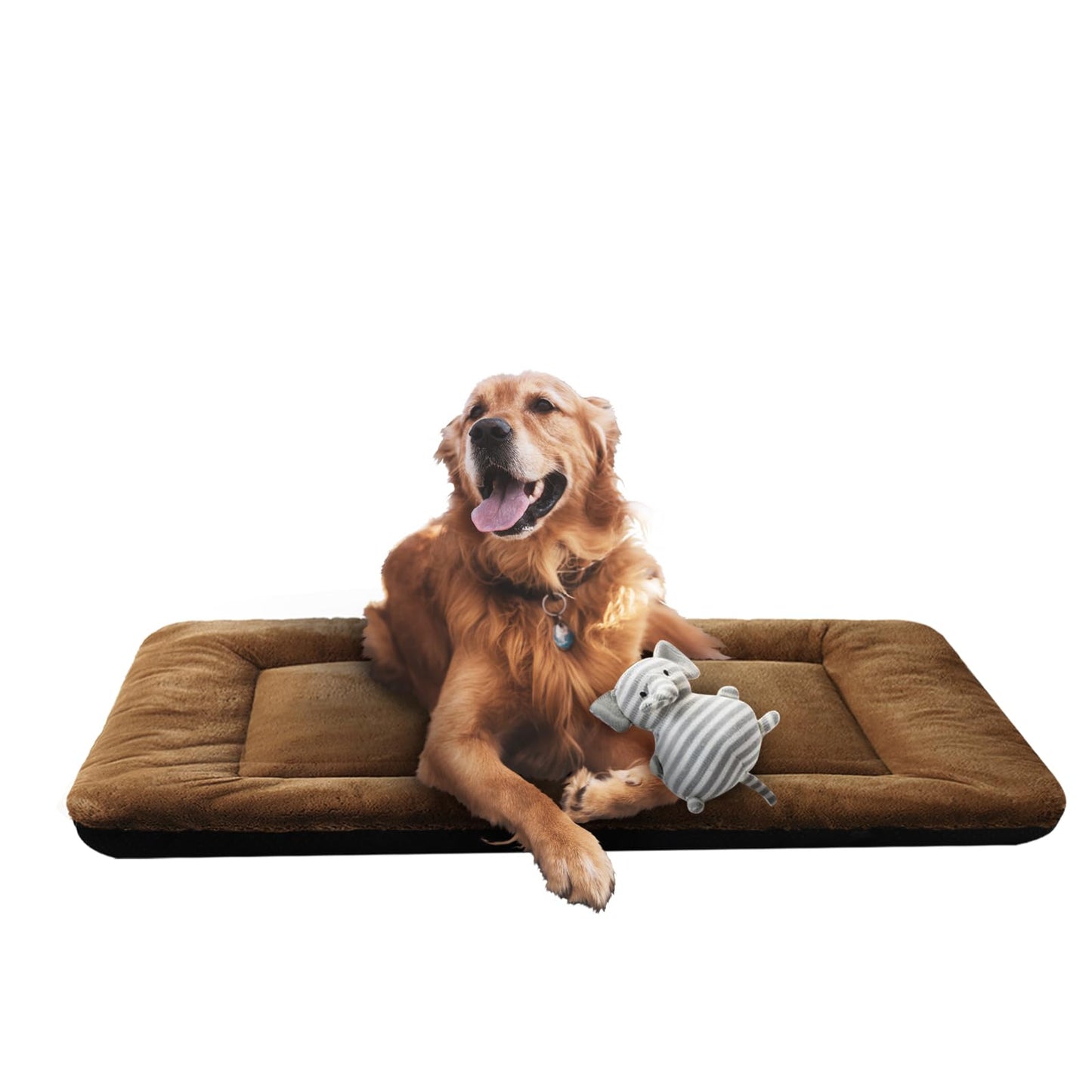 Dog Beds Crate Pad for Medium/Large Dogs Fit Metal,Ultra Soft, Washable & Anti-Slip Kennel Pad for Dogs Cozy Sleeping Mat,Gray 36inch