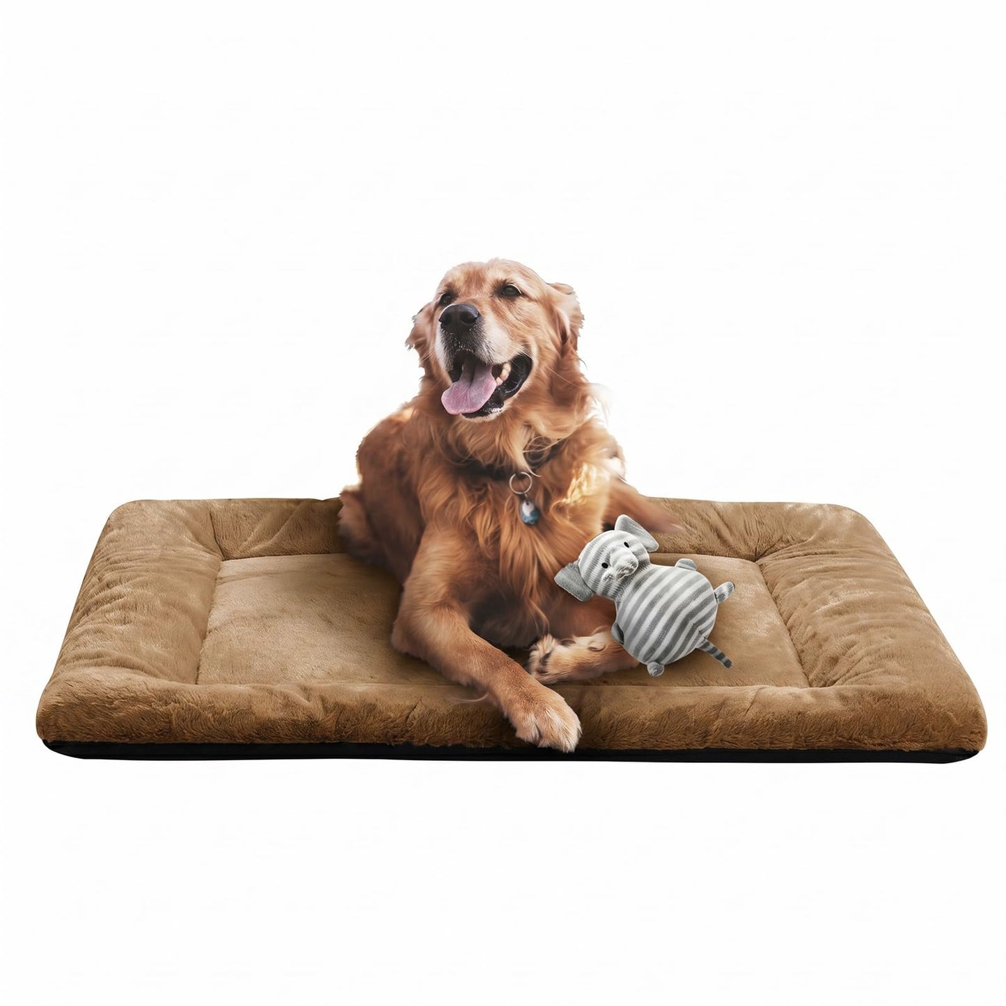 Dog Beds Crate Pad for Medium/Large Dogs Fit Metal,Ultra Soft, Washable & Anti-Slip Kennel Pad for Dogs Cozy Sleeping Mat,Gray 36inch