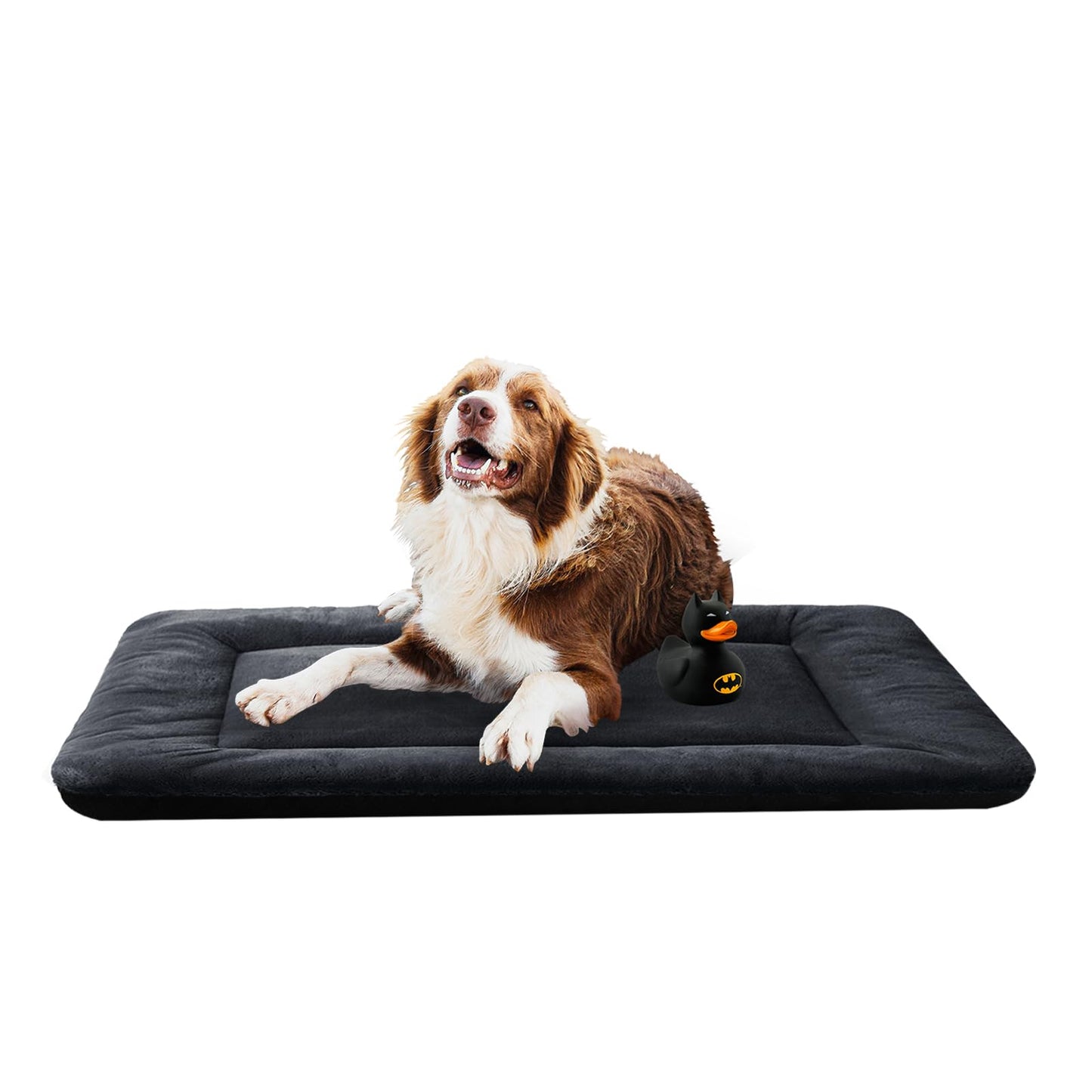 Dog Beds Crate Pad for Medium/Large Dogs Fit Metal,Ultra Soft, Washable & Anti-Slip Kennel Pad for Dogs Cozy Sleeping Mat,Gray 36inch