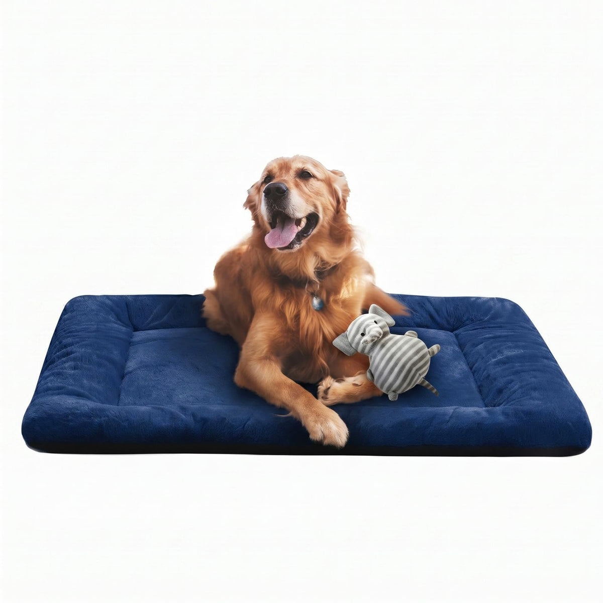 Dog Beds Crate Pad for Medium/Large Dogs Fit Metal,Ultra Soft, Washable & Anti-Slip Kennel Pad for Dogs Cozy Sleeping Mat,Gray 36inch