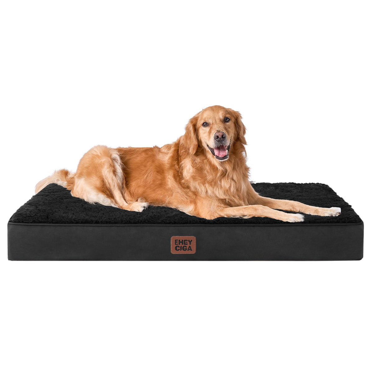 EHEYCIGA Orthopedic XL Dog Beds for Extra Large Dogs with Removable Washable Cover for Crate, Grey, 41x27