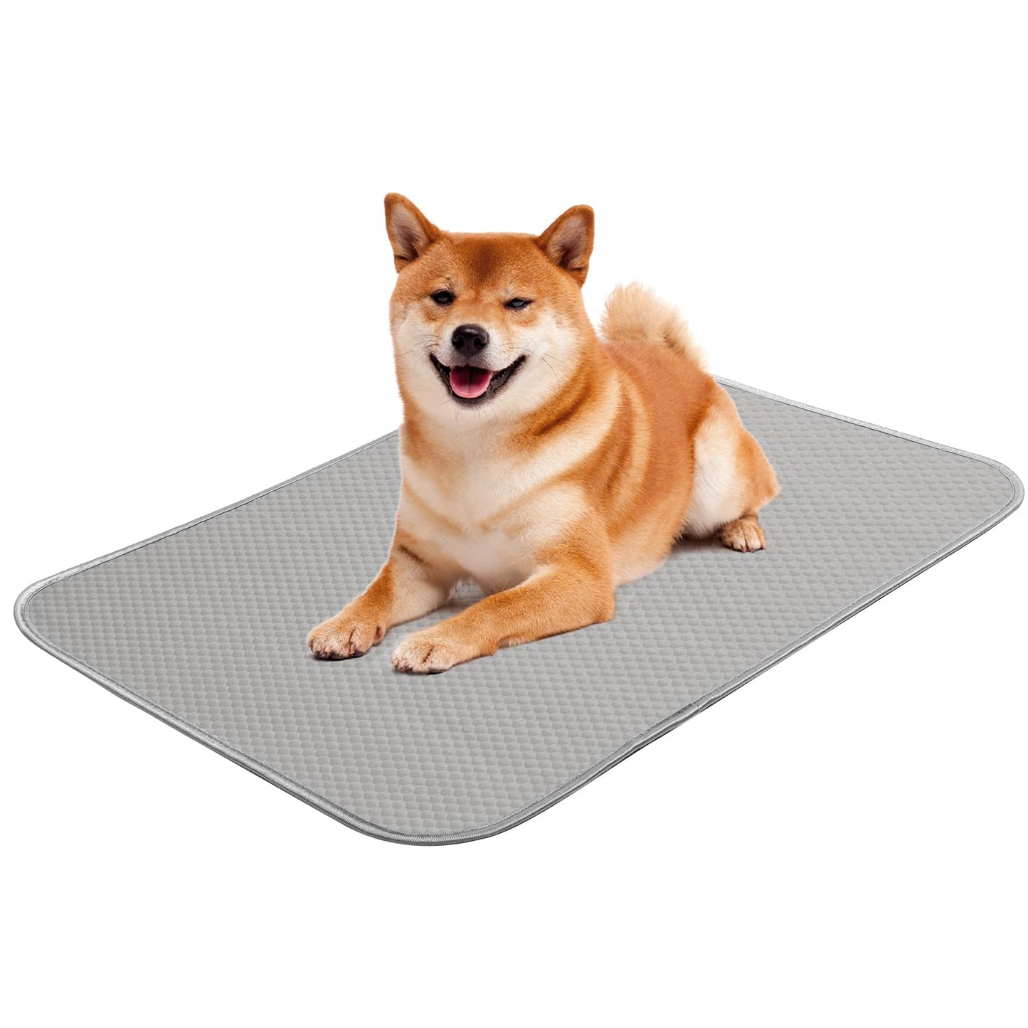 Buvlnee Summer Dog Cooling Mat, Washable Ice Silk Self Cool Pad for Small Medium Large Dogs and Cats, 24x18in Pet Sleeping Pad for Crate, Bed, Indoor & Outdoor Floor, Car Seats