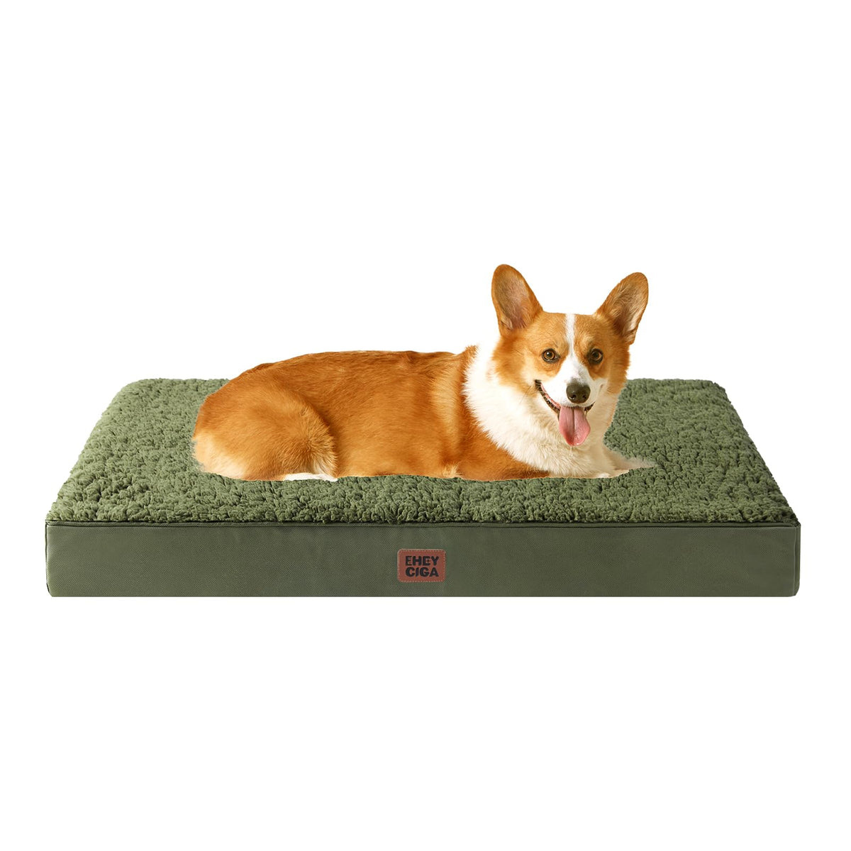 EHEYCIGA Orthopedic XL Dog Beds for Extra Large Dogs with Removable Washable Cover for Crate, Grey, 41x27