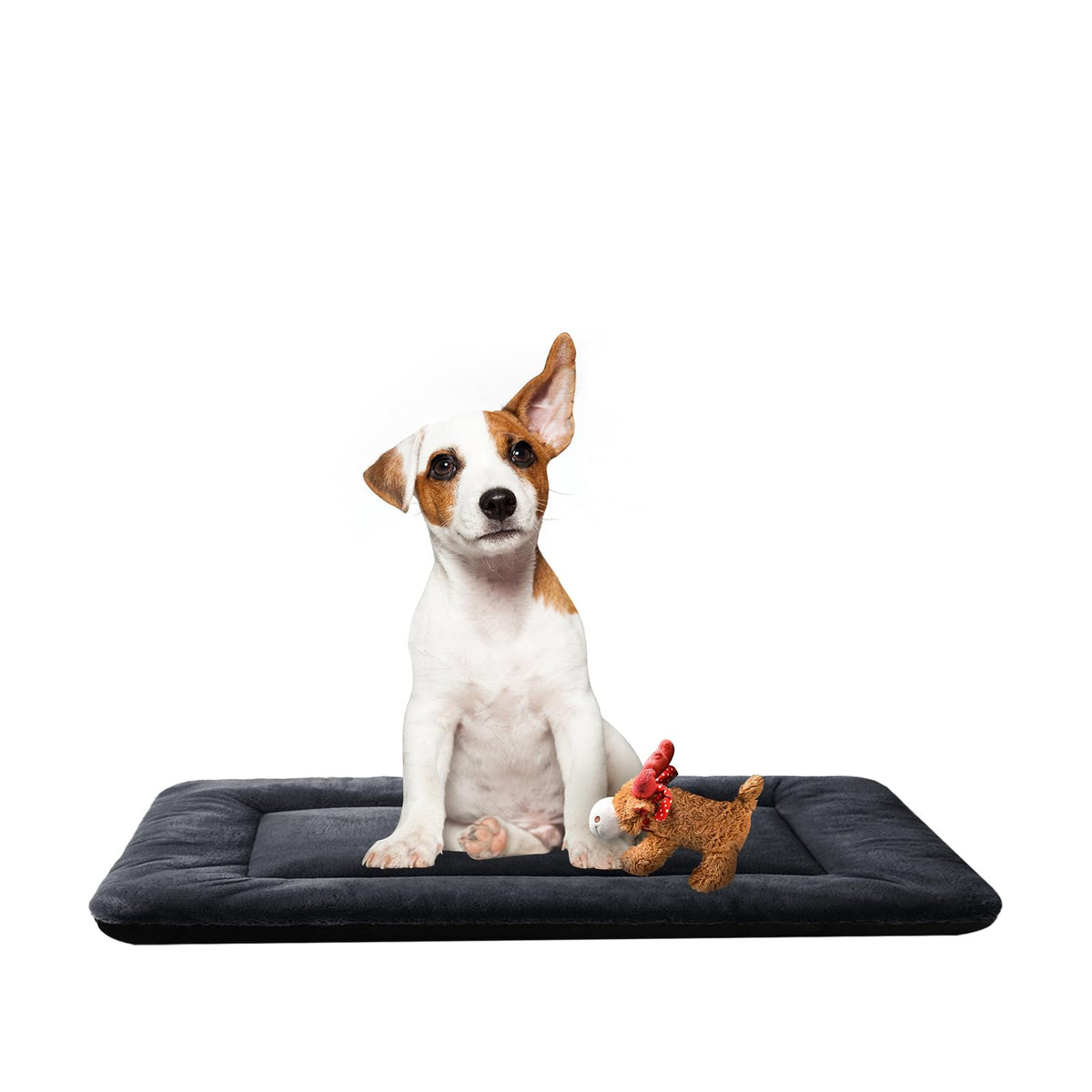 Dog Beds Crate Pad for Medium/Large Dogs Fit Metal,Ultra Soft, Washable & Anti-Slip Kennel Pad for Dogs Cozy Sleeping Mat,Gray 36inch