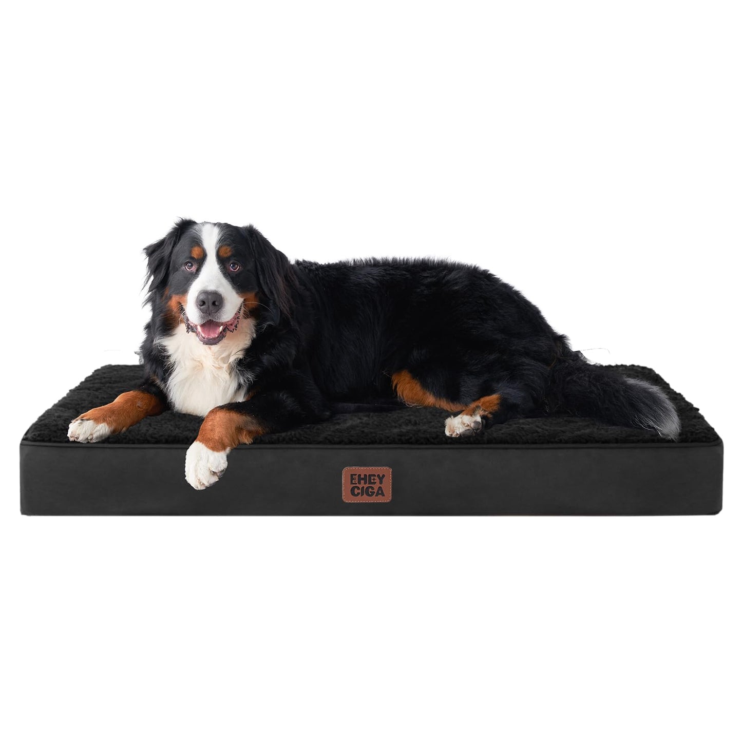 EHEYCIGA Orthopedic XL Dog Beds for Extra Large Dogs with Removable Washable Cover for Crate, Grey, 41x27