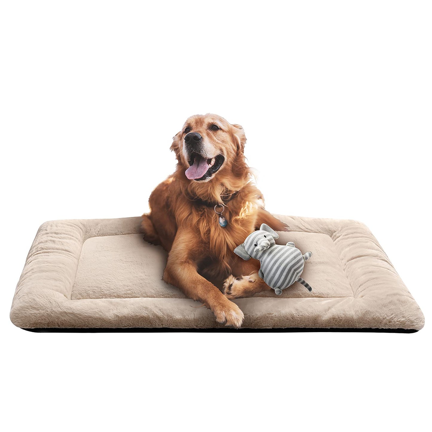 Dog Beds Crate Pad for Medium/Large Dogs Fit Metal,Ultra Soft, Washable & Anti-Slip Kennel Pad for Dogs Cozy Sleeping Mat,Gray 36inch