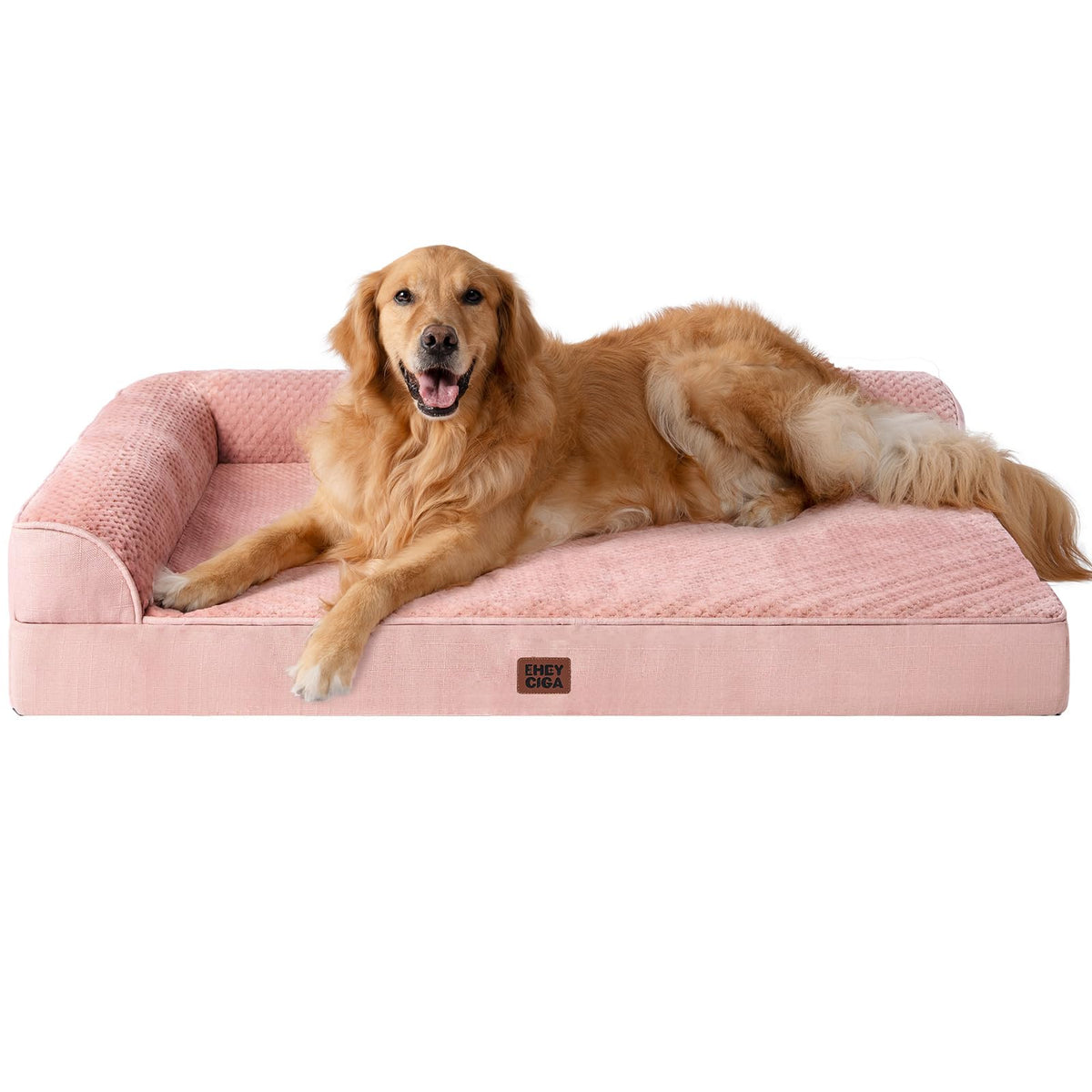 EHEYCIGA Orthopedic Dog Bed Medium Size Dogs, Memory Foam Dog Bed with Washable Removable Cover, Waterproof Pet Sofa Couch for Crate with Nonskid Bottom, 30x20x6, Grey