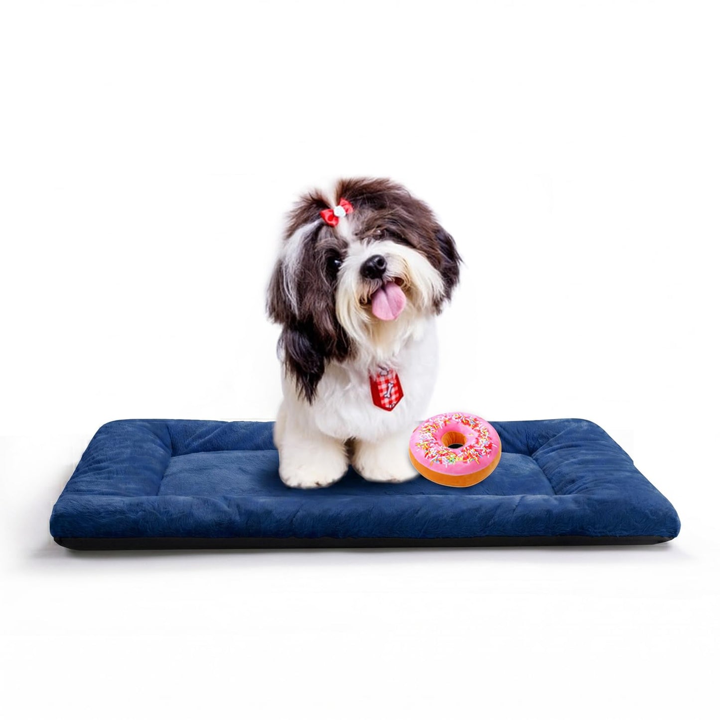 Dog Beds Crate Pad for Medium/Large Dogs Fit Metal,Ultra Soft, Washable & Anti-Slip Kennel Pad for Dogs Cozy Sleeping Mat,Gray 36inch