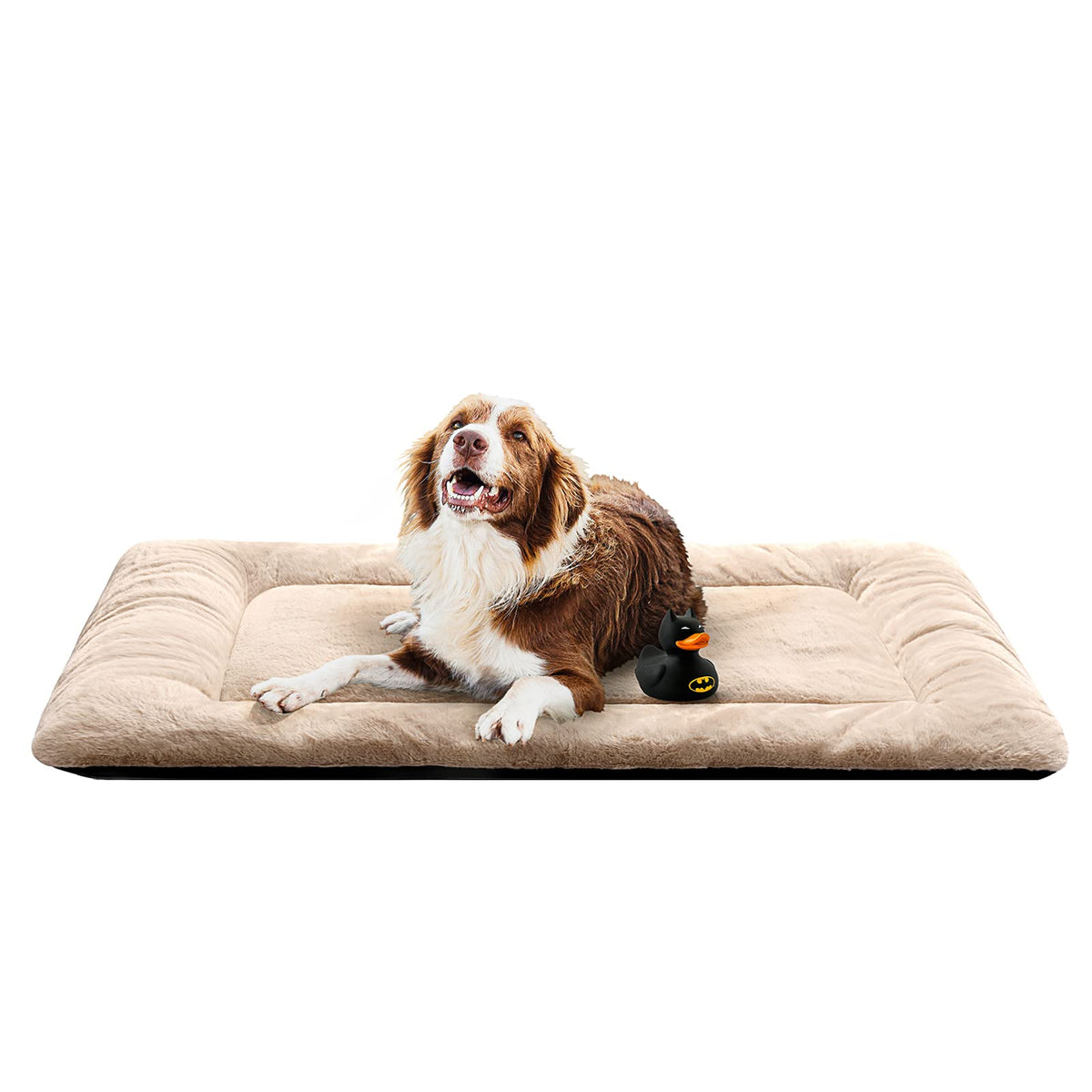 Dog Beds Crate Pad for Medium/Large Dogs Fit Metal,Ultra Soft, Washable & Anti-Slip Kennel Pad for Dogs Cozy Sleeping Mat,Gray 36inch