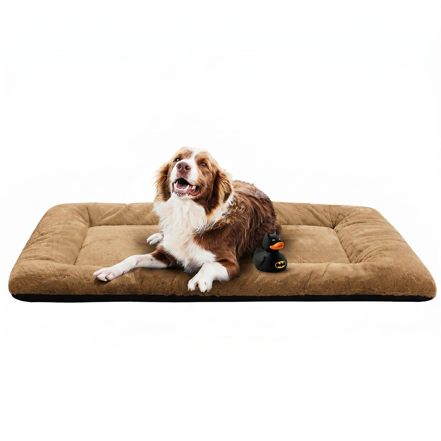 Dog Beds Crate Pad for Medium/Large Dogs Fit Metal,Ultra Soft, Washable & Anti-Slip Kennel Pad for Dogs Cozy Sleeping Mat,Gray 36inch