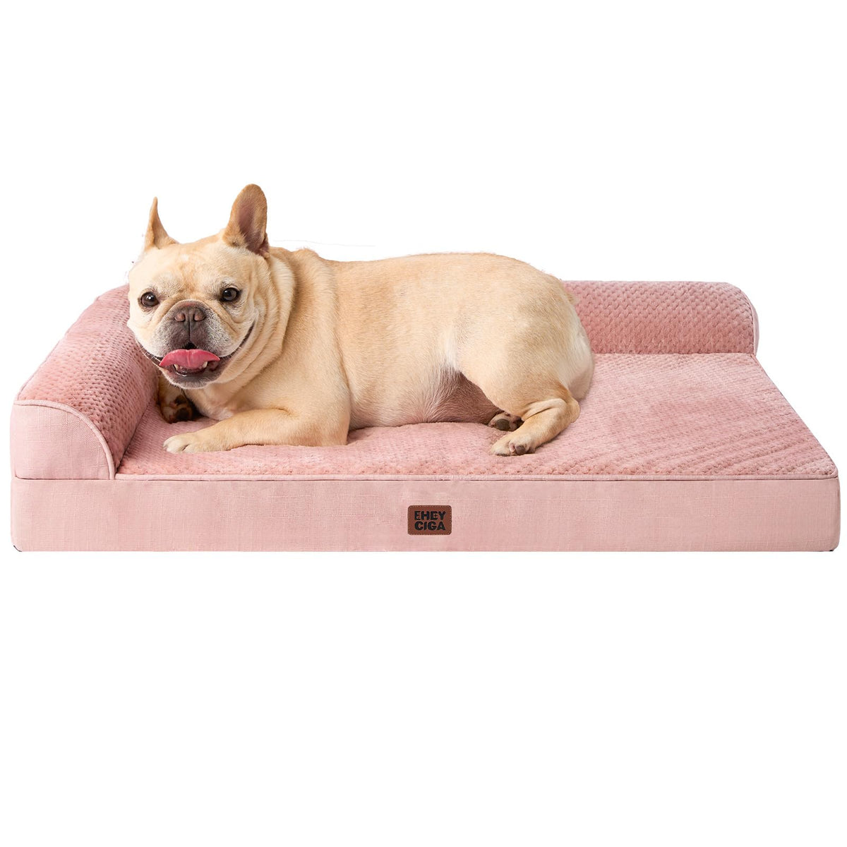 EHEYCIGA Orthopedic Dog Bed Medium Size Dogs, Memory Foam Dog Bed with Washable Removable Cover, Waterproof Pet Sofa Couch for Crate with Nonskid Bottom, 30x20x6, Grey
