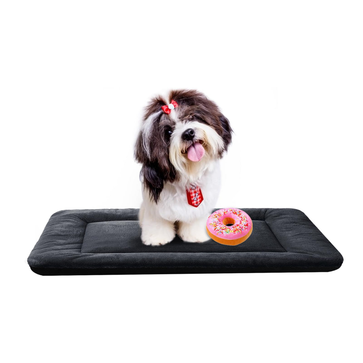 Dog Beds Crate Pad for Medium/Large Dogs Fit Metal,Ultra Soft, Washable & Anti-Slip Kennel Pad for Dogs Cozy Sleeping Mat,Gray 36inch