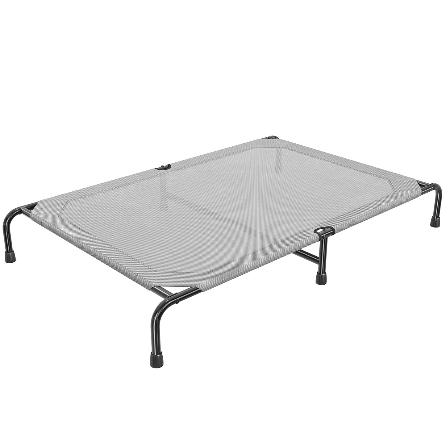 Simple Trending Raised Dog Bed for Large Dogs, Waterproof XL Dog Cot, Outdoor Cooling Elevated Pet Bed Load 200lb, 47.75" x 30.5", Grey