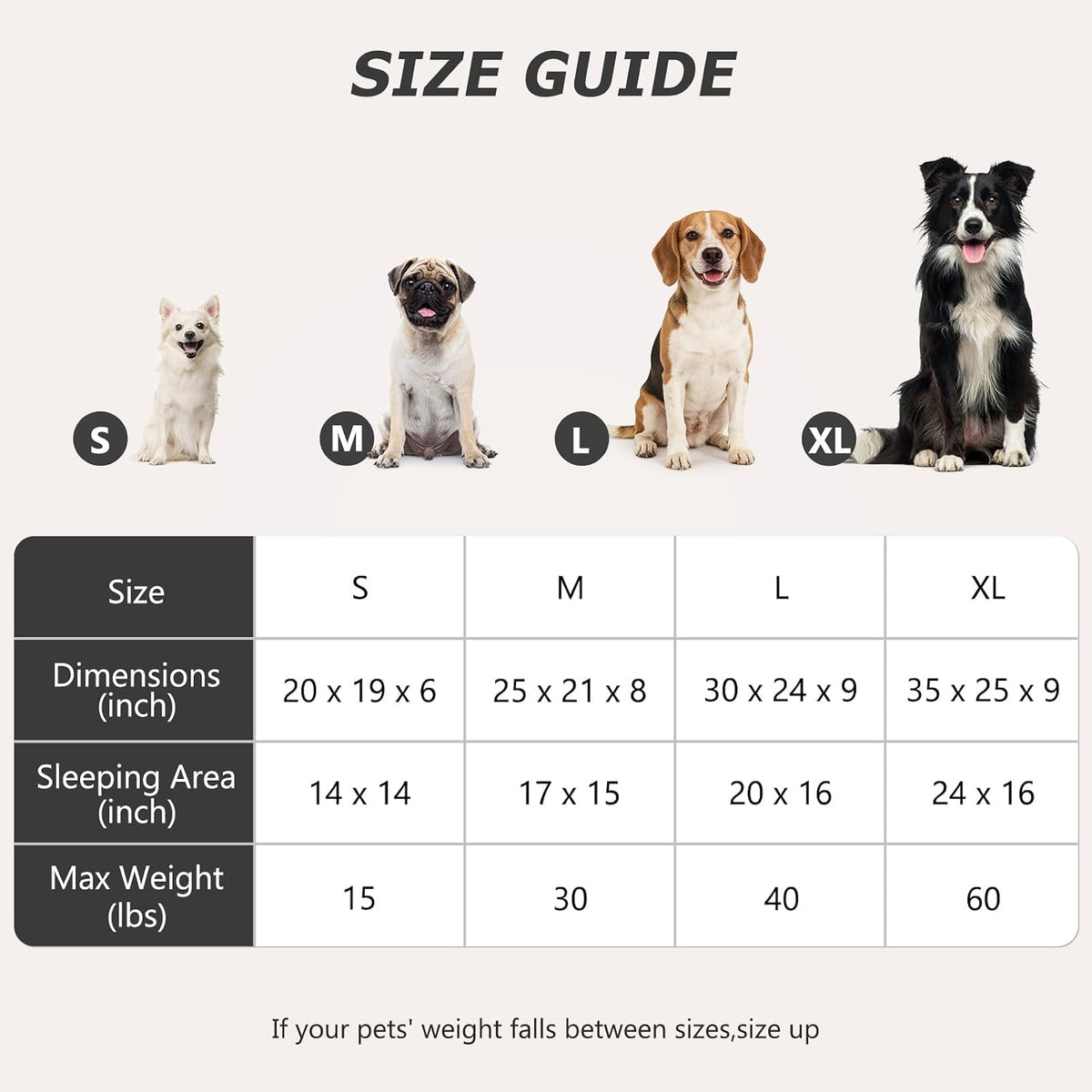 MIXJOY Dog Bed for Large Medium Small Dogs, Rectangle Washable Sleeping Puppy Bed, Soft Calming Cat Beds for Indoor Cats, Orthopedic Pet Sofa Bed, Anti-Slip Bottom with Multiple Size (20'', Grey)