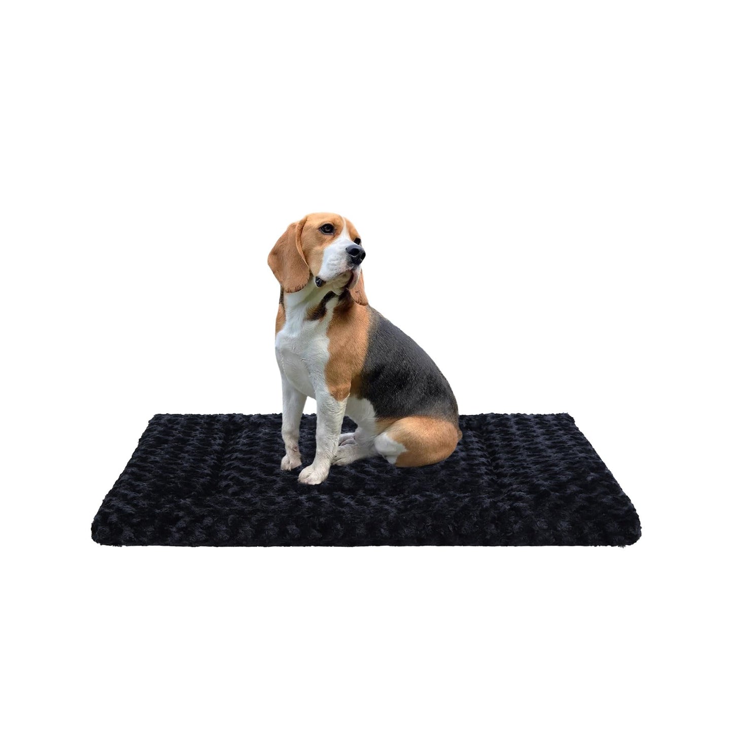 Washable Dog Bed Mat Ultra Soft Dog Crate Pad Comfy Fluffy Pet Kennel Beds Sleeping Mattress for Large Jumbo Medium Small Dogs Grey