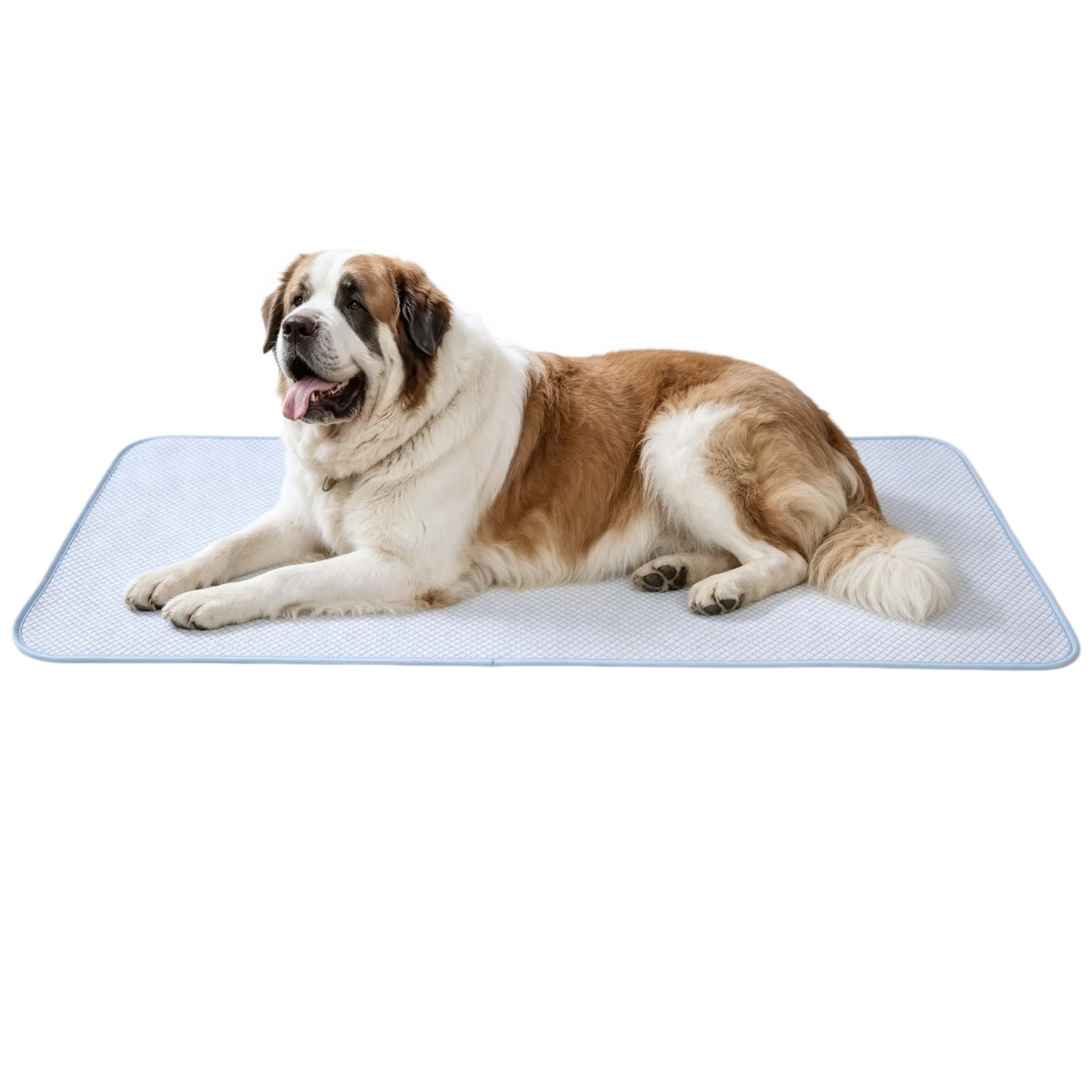 petfelix FrostEase Dog Cooling Mat, Cooling Dog Bed and Cooling Pad for Dog and Cat with Qmax 0.4 Yarn, Breathable 3D Airflow Layers, Machine Washable Non Slip Base for Pets, Blue, S, 20''*16''