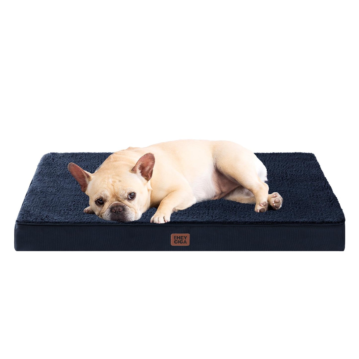 EHEYCIGA Orthopedic XL Dog Beds for Extra Large Dogs with Removable Washable Cover for Crate, Grey, 41x27