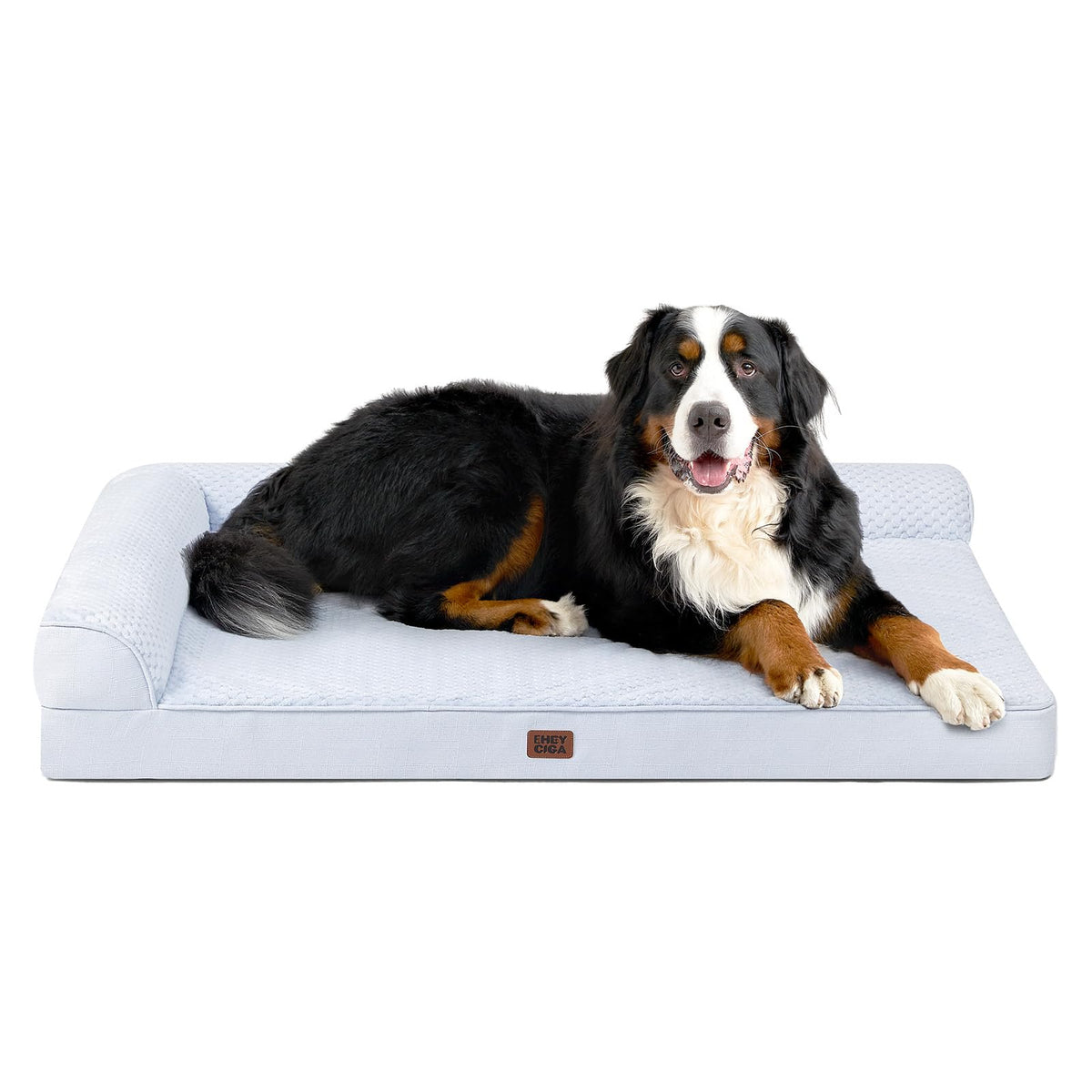 EHEYCIGA Orthopedic Dog Bed Medium Size Dogs, Memory Foam Dog Bed with Washable Removable Cover, Waterproof Pet Sofa Couch for Crate with Nonskid Bottom, 30x20x6, Grey