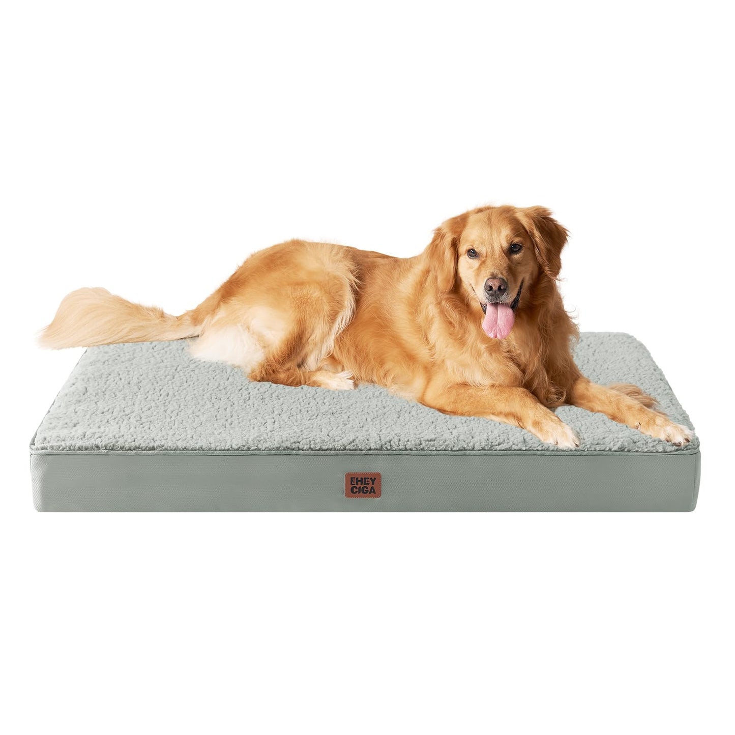 EHEYCIGA Orthopedic XL Dog Beds for Extra Large Dogs with Removable Washable Cover for Crate, Grey, 41x27