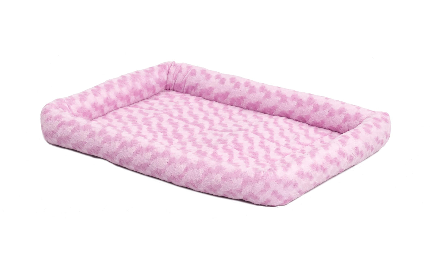 MidWest Homes for Pets QuietTime XXS Dog Bed - Gray Faux Fur Bolster, Ultra-Soft and Machine Washable, Fits 18-Inch Crates and Carriers, for Small Dogs and Cats