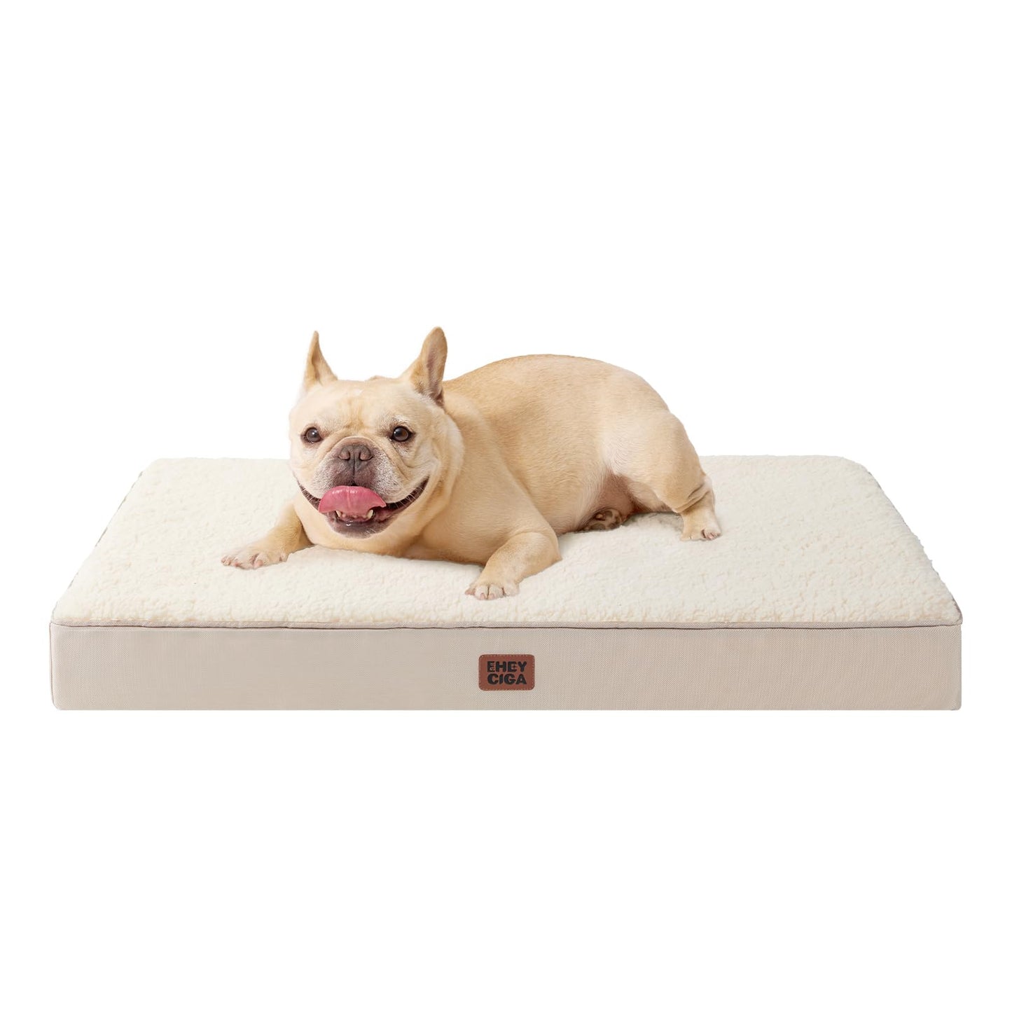 EHEYCIGA Orthopedic XL Dog Beds for Extra Large Dogs with Removable Washable Cover for Crate, Grey, 41x27