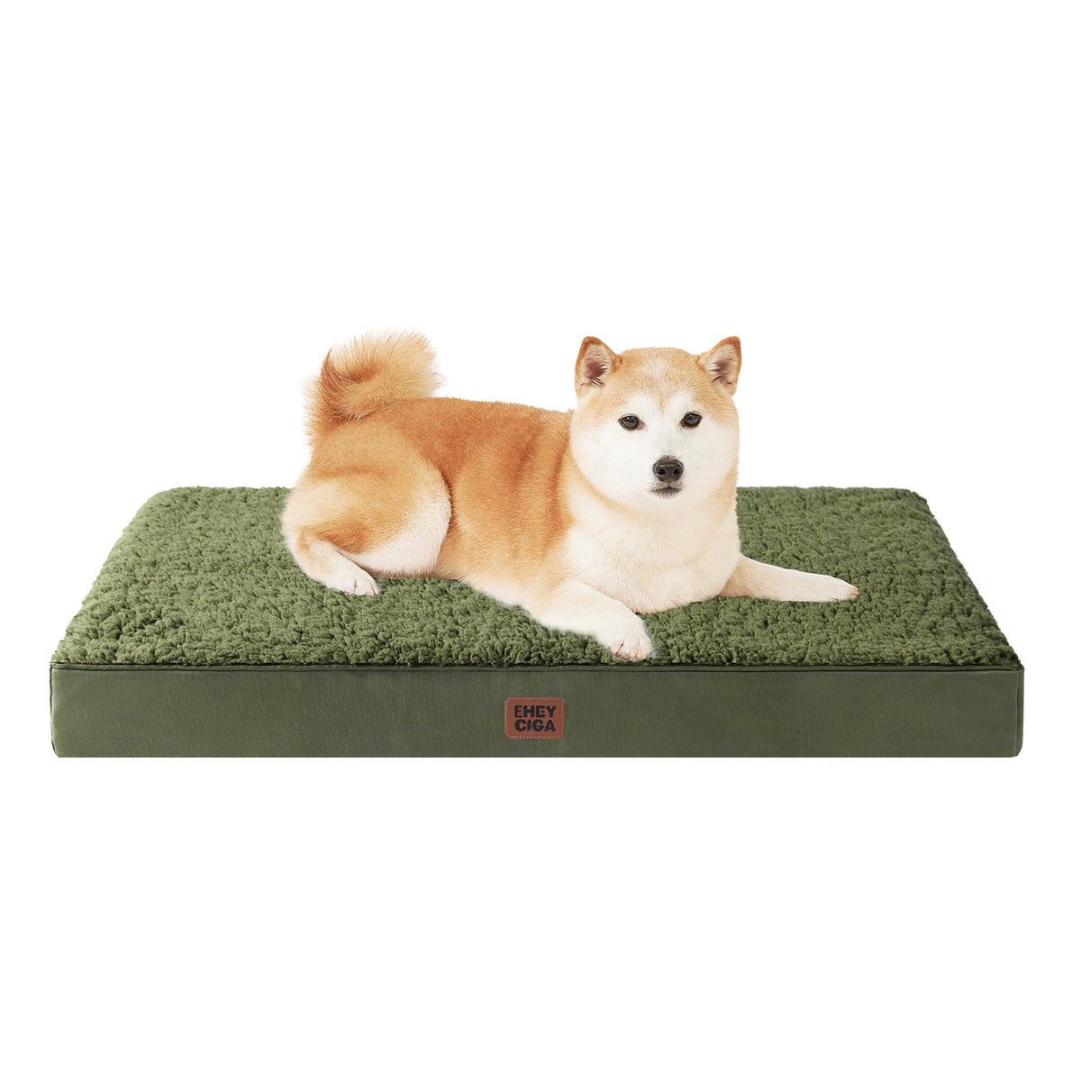EHEYCIGA Orthopedic XL Dog Beds for Extra Large Dogs with Removable Washable Cover for Crate, Grey, 41x27