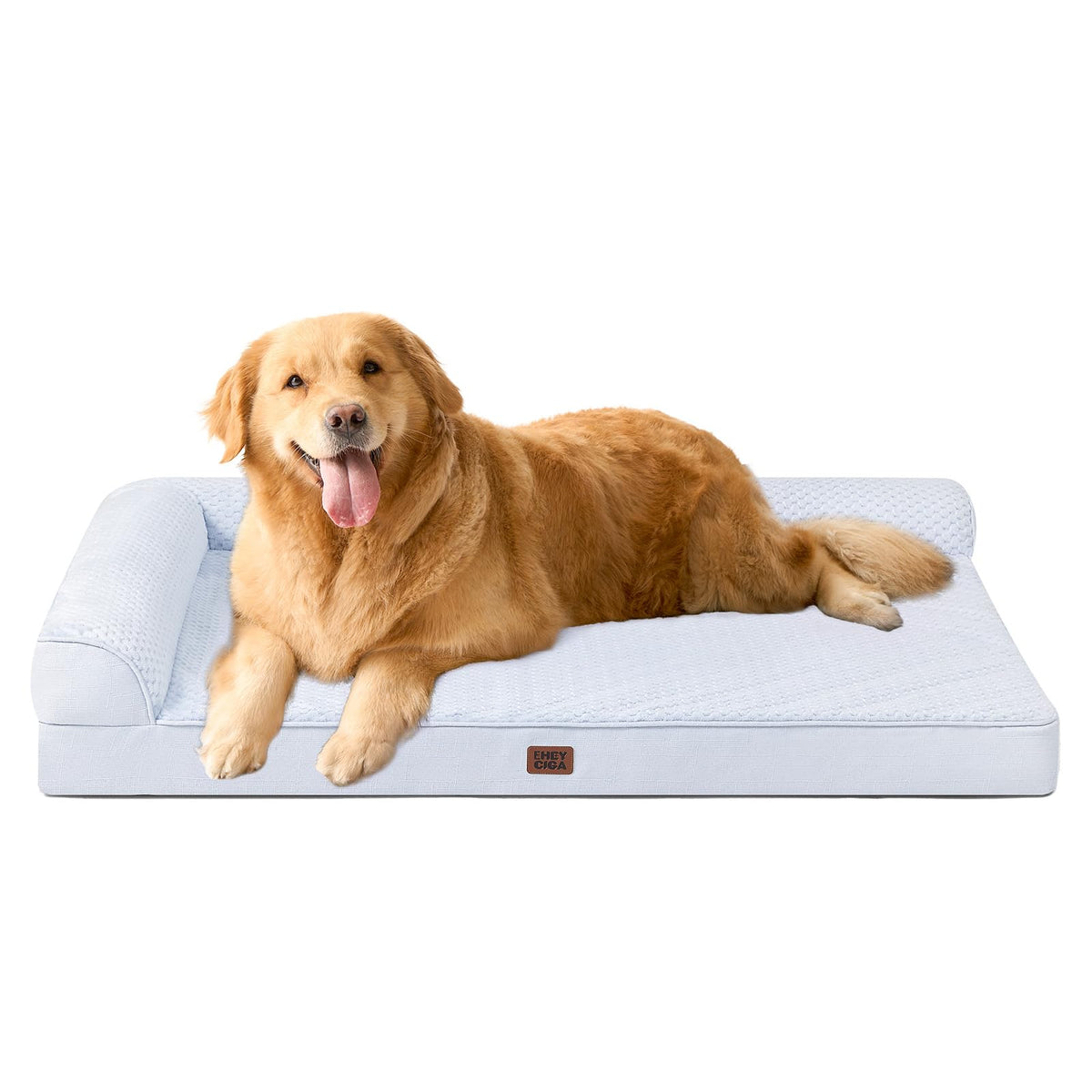 EHEYCIGA Orthopedic Dog Bed Medium Size Dogs, Memory Foam Dog Bed with Washable Removable Cover, Waterproof Pet Sofa Couch for Crate with Nonskid Bottom, 30x20x6, Grey