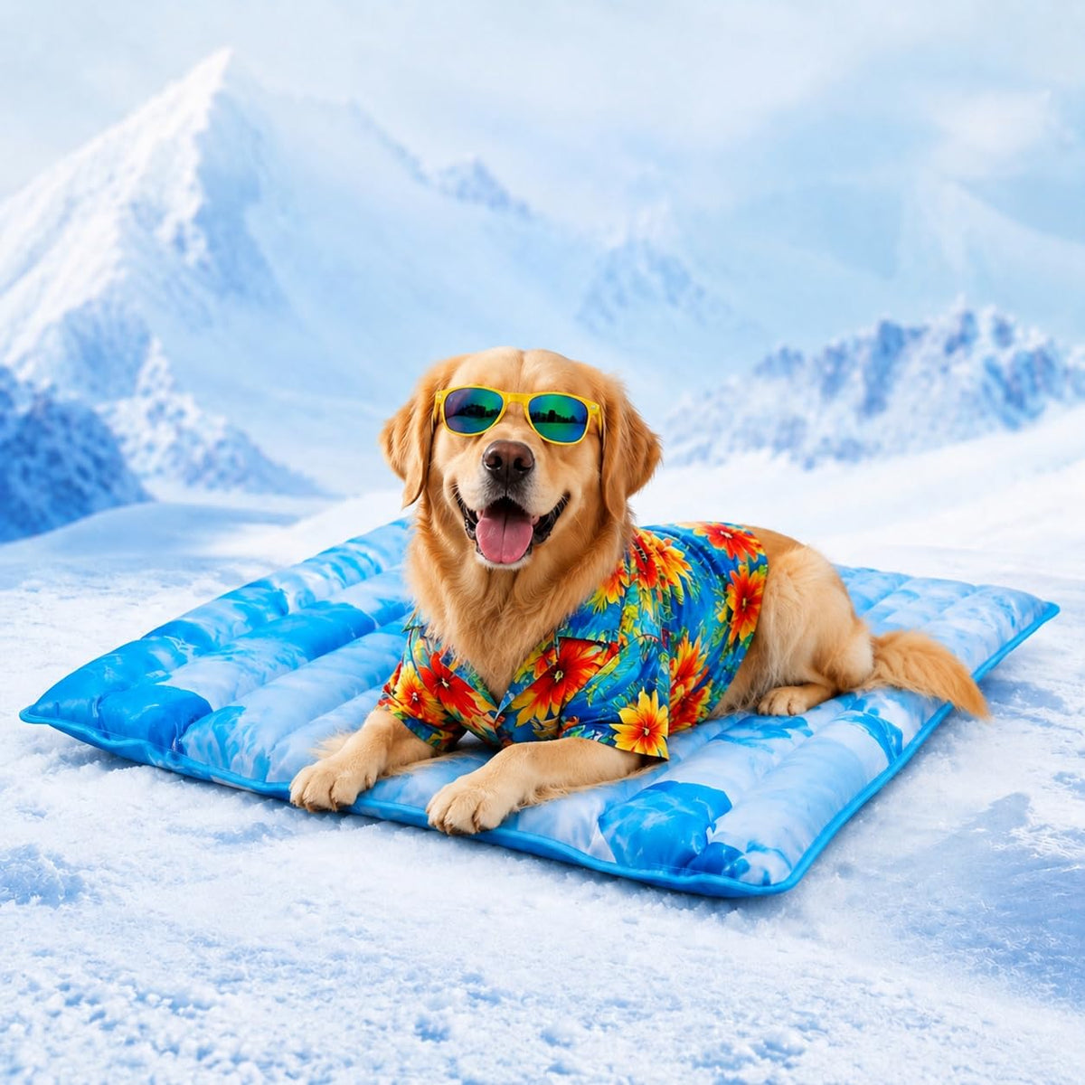 Dog Cooling Mat 2.0, Double-Sided Non-Slip Pet Cooling Pad, Washable and Durable, Indoor & Outdoor Summer Cooling Mat for All Pets, Keep Dogs and Cats Cool and Comfortable (47.5" x 29.5")