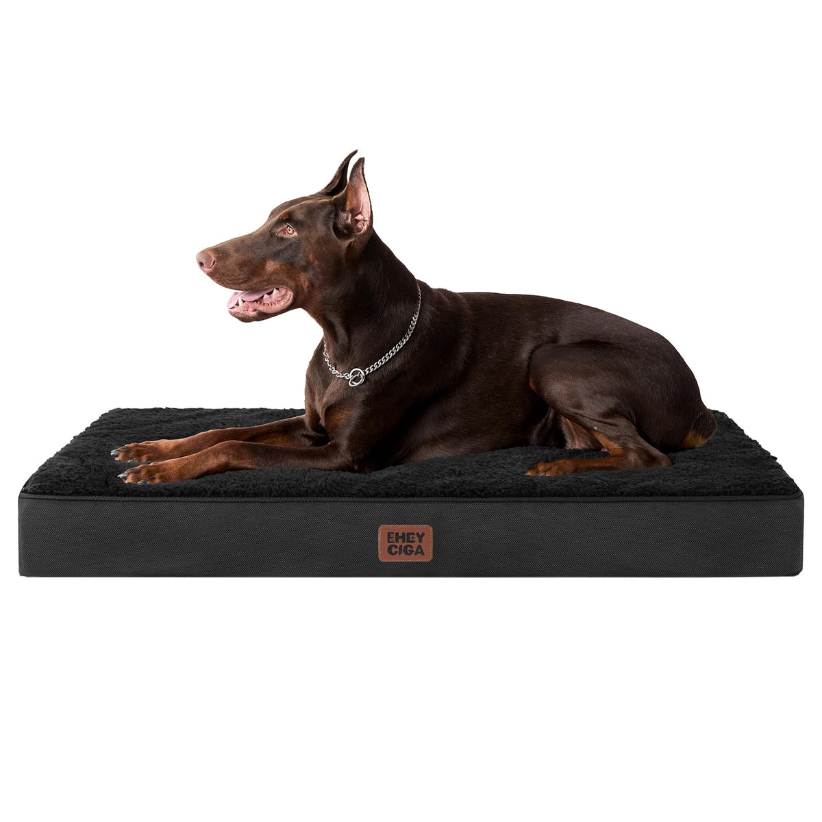 EHEYCIGA Orthopedic XL Dog Beds for Extra Large Dogs with Removable Washable Cover for Crate, Grey, 41x27
