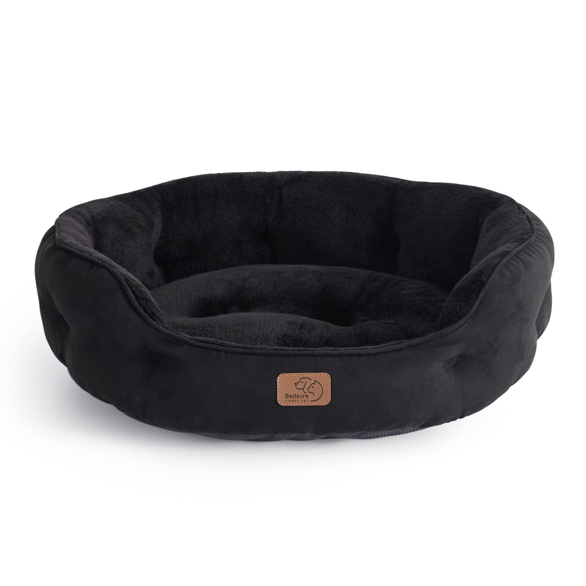 Bedsure Small Dog Bed Washable,Round Cat Beds for Indoor Cats,20in Came | Soft Plush Pet Bed,Dog Beds for Small Dogs for Puppy and Kittens,Anti-Slip Bottom,Easy to Clean