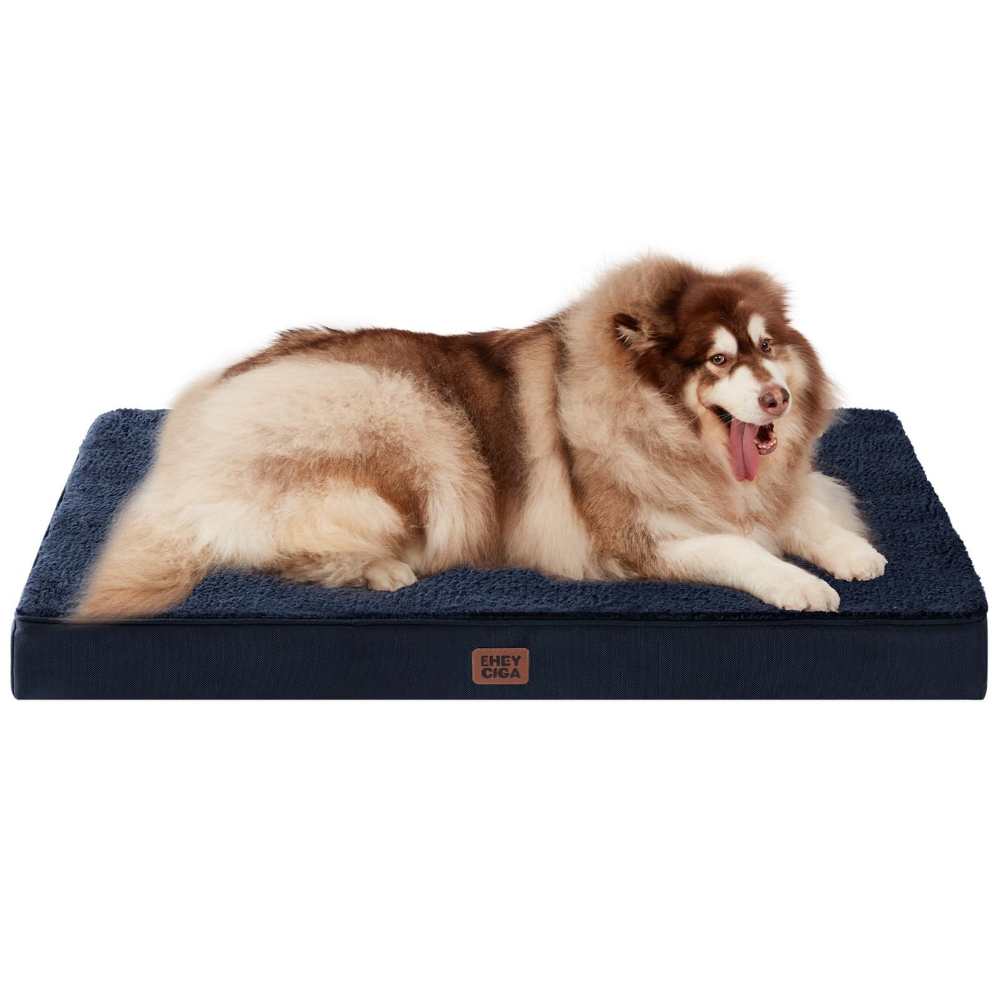EHEYCIGA Orthopedic XL Dog Beds for Extra Large Dogs with Removable Washable Cover for Crate, Grey, 41x27