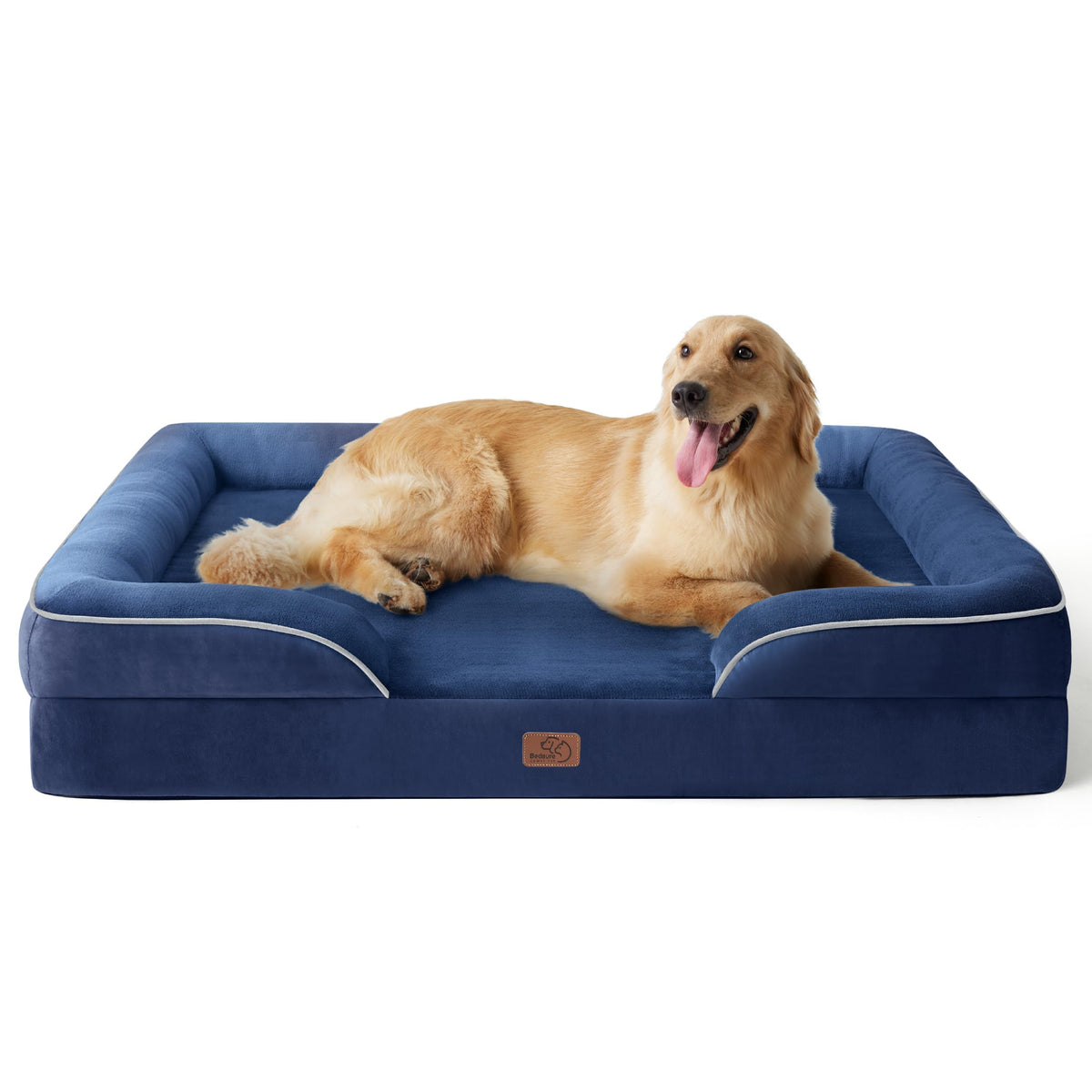 Bedsure Orthopedic Dog Bed Medium Size Dogs - Washable Small Medium Dog Cat Bed Waterproof, Comfort Cats Couch Sofa with Washable Removable Cover, Pets Bed with Nonskid Bottom, Grey, 28"