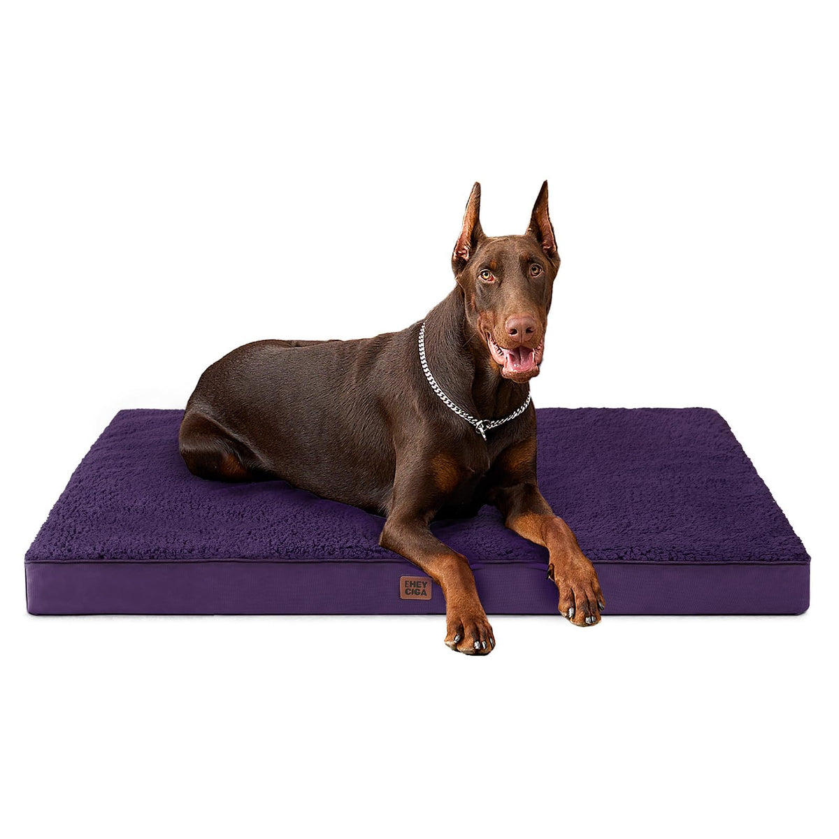 EHEYCIGA Orthopedic XL Dog Beds for Extra Large Dogs with Removable Washable Cover for Crate, Grey, 41x27