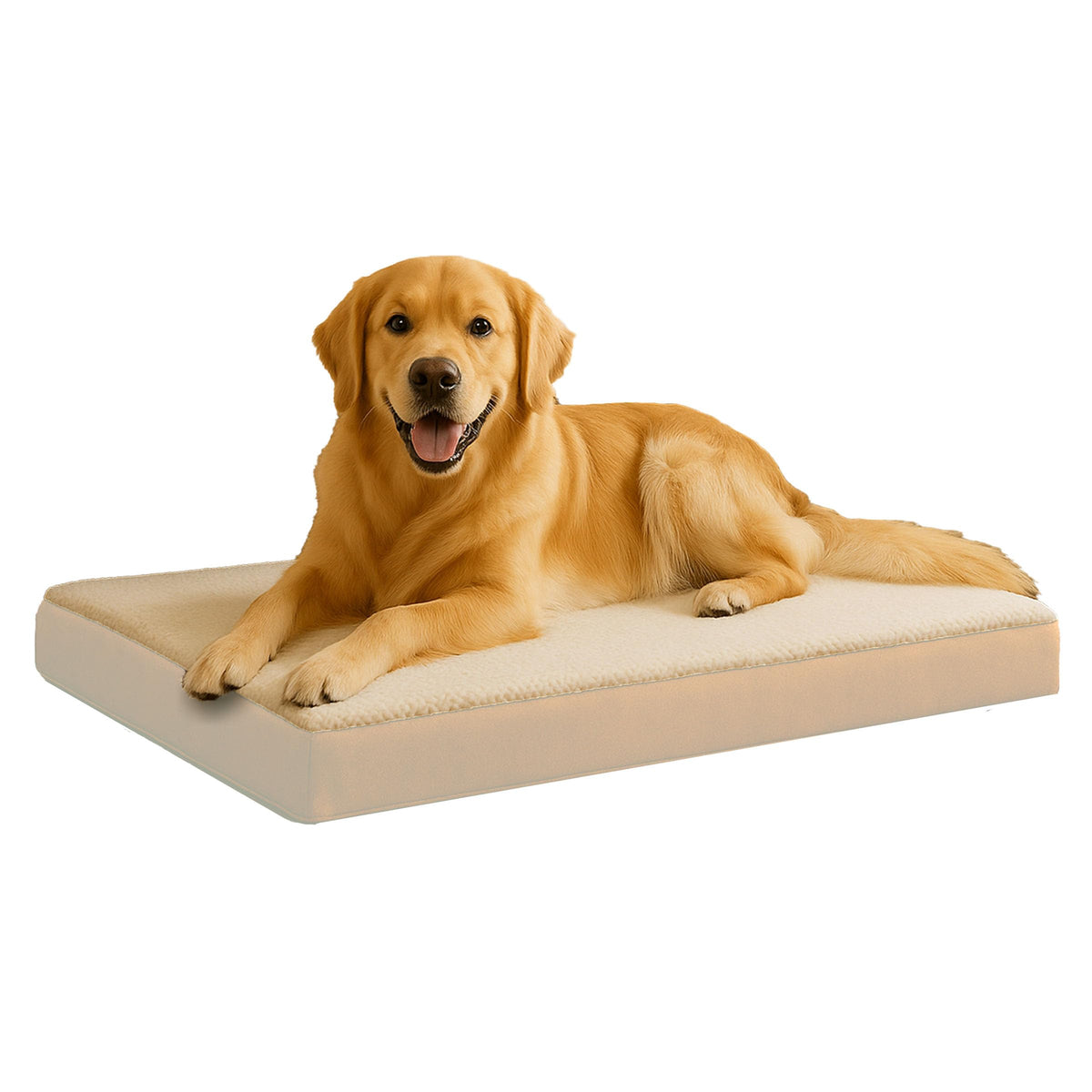 Orthopedic Dog Bed - 2-Layer Memory Foam Crate Mat with Machine Washable Sherpa Cover - 20x15 Pet Bed for Small Dogs Up to 20lbs by PETMAKER (Gray)