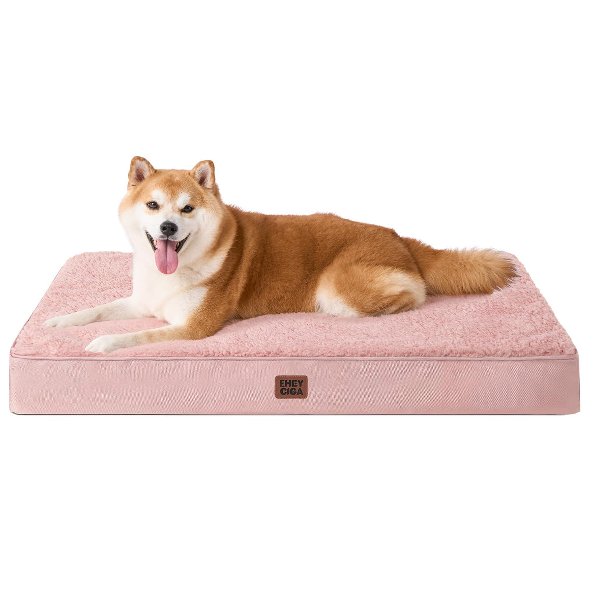 EHEYCIGA Orthopedic XL Dog Beds for Extra Large Dogs with Removable Washable Cover for Crate, Grey, 41x27