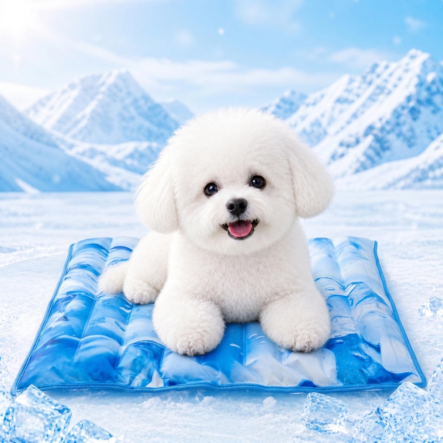Dog Cooling Mat 2.0, Double-Sided Non-Slip Pet Cooling Pad, Washable and Durable, Indoor & Outdoor Summer Cooling Mat for All Pets, Keep Dogs and Cats Cool and Comfortable (47.5" x 29.5")