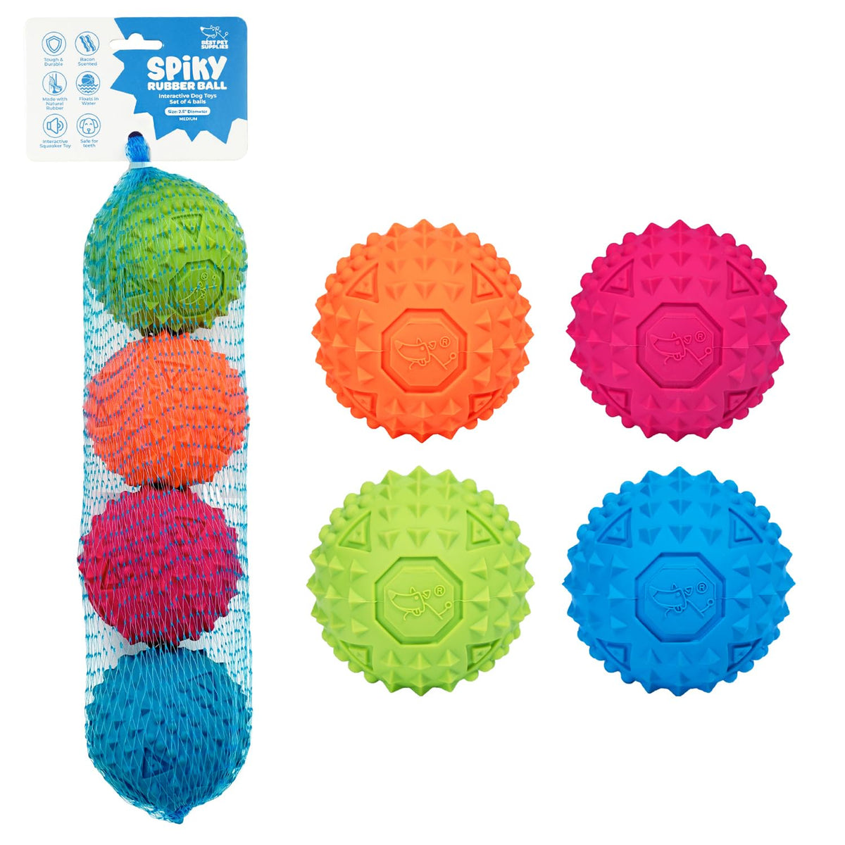 Best Pet Supplies Interactive Squeaky Dog Chew Toy, Ideal Dog Toys for Chewers, Small, Medium & Large Dogs, and Fetch Lovers - Crinkle Chicken (Brown), Large