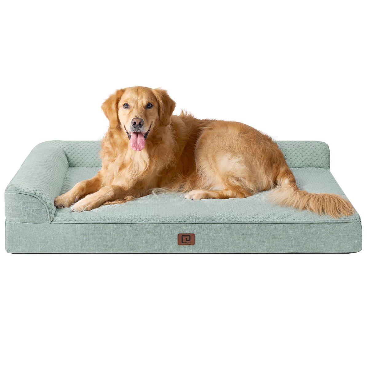 EHEYCIGA Orthopedic Dog Bed Medium Size Dogs, Memory Foam Dog Bed with Washable Removable Cover, Waterproof Pet Sofa Couch for Crate with Nonskid Bottom, 30x20x6, Grey